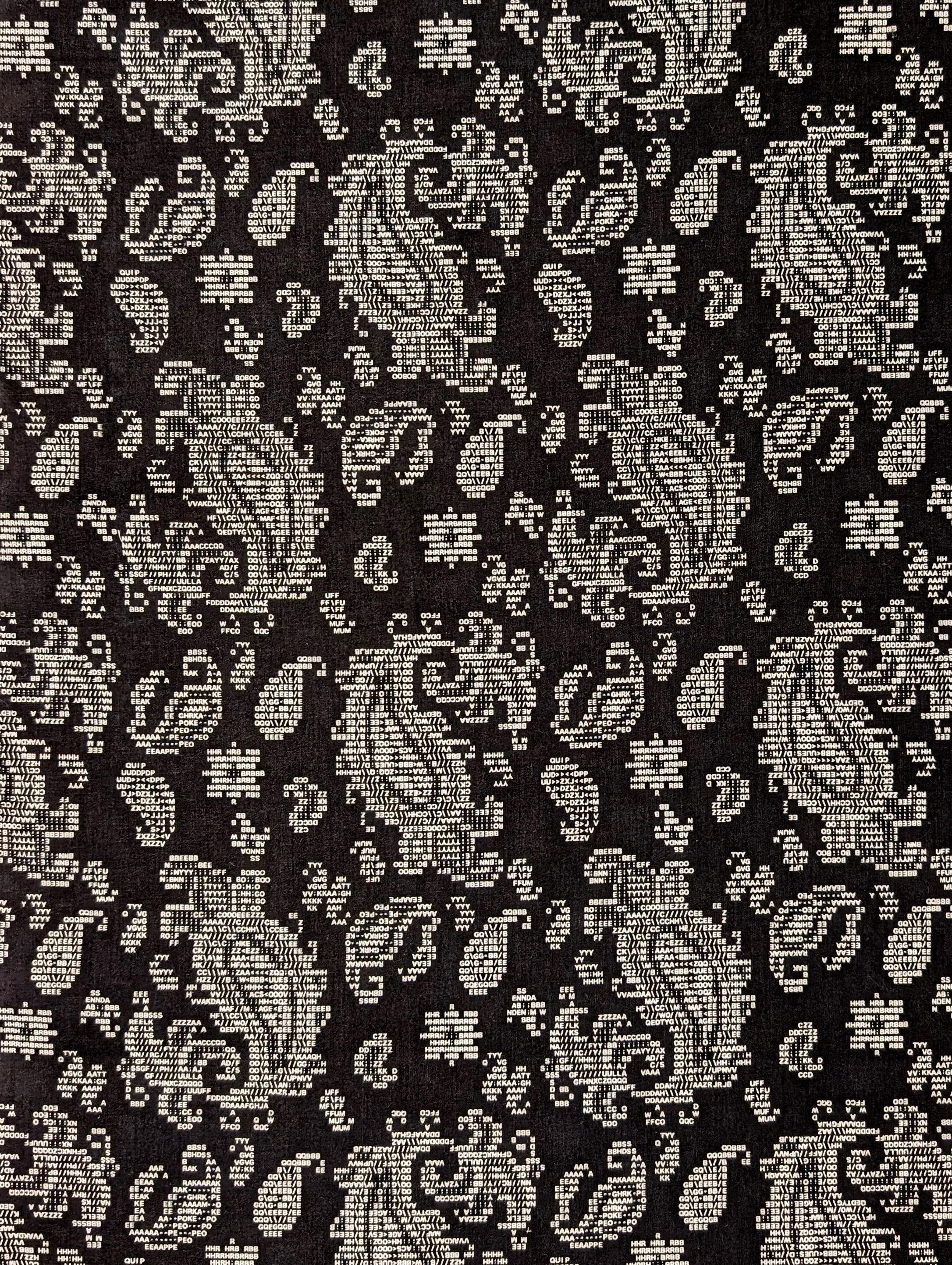 Hokkoh - Coded Paisley Cotton Lawn - Black
