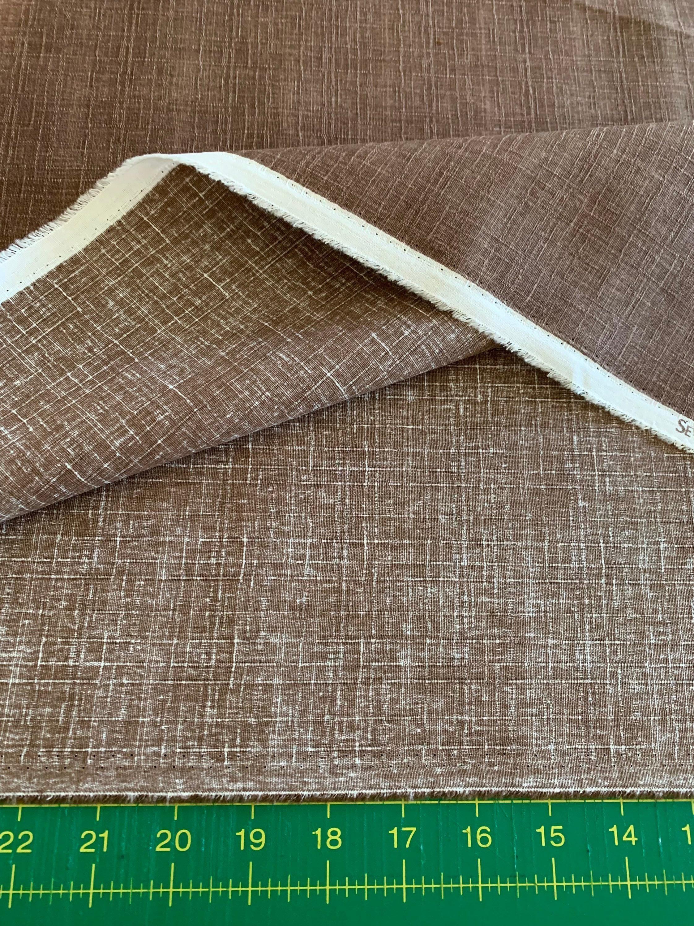 Sevenberry - Solid Color Cotton Dobby - Tea Brown