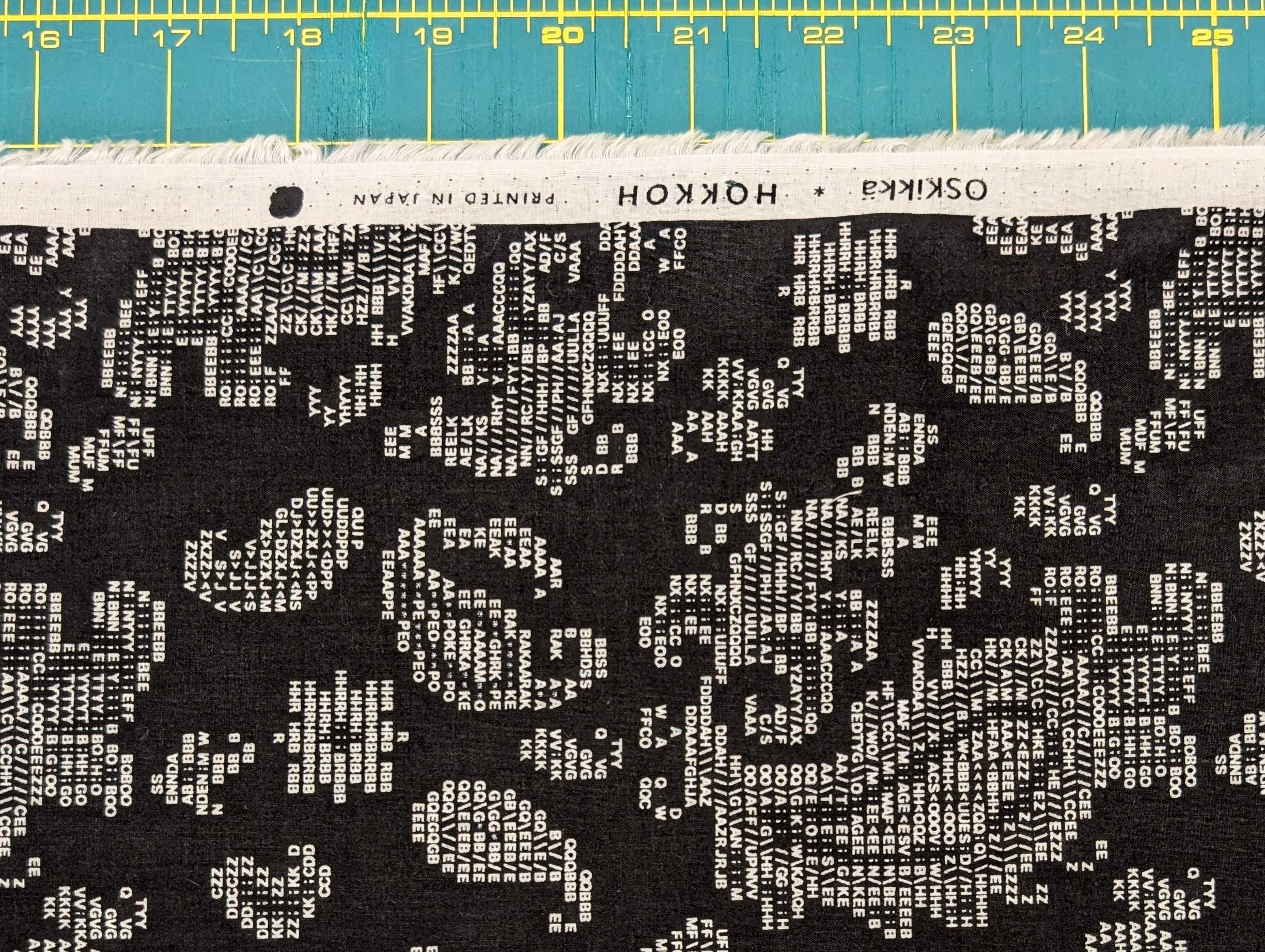Hokkoh - Coded Paisley Cotton Lawn - Black