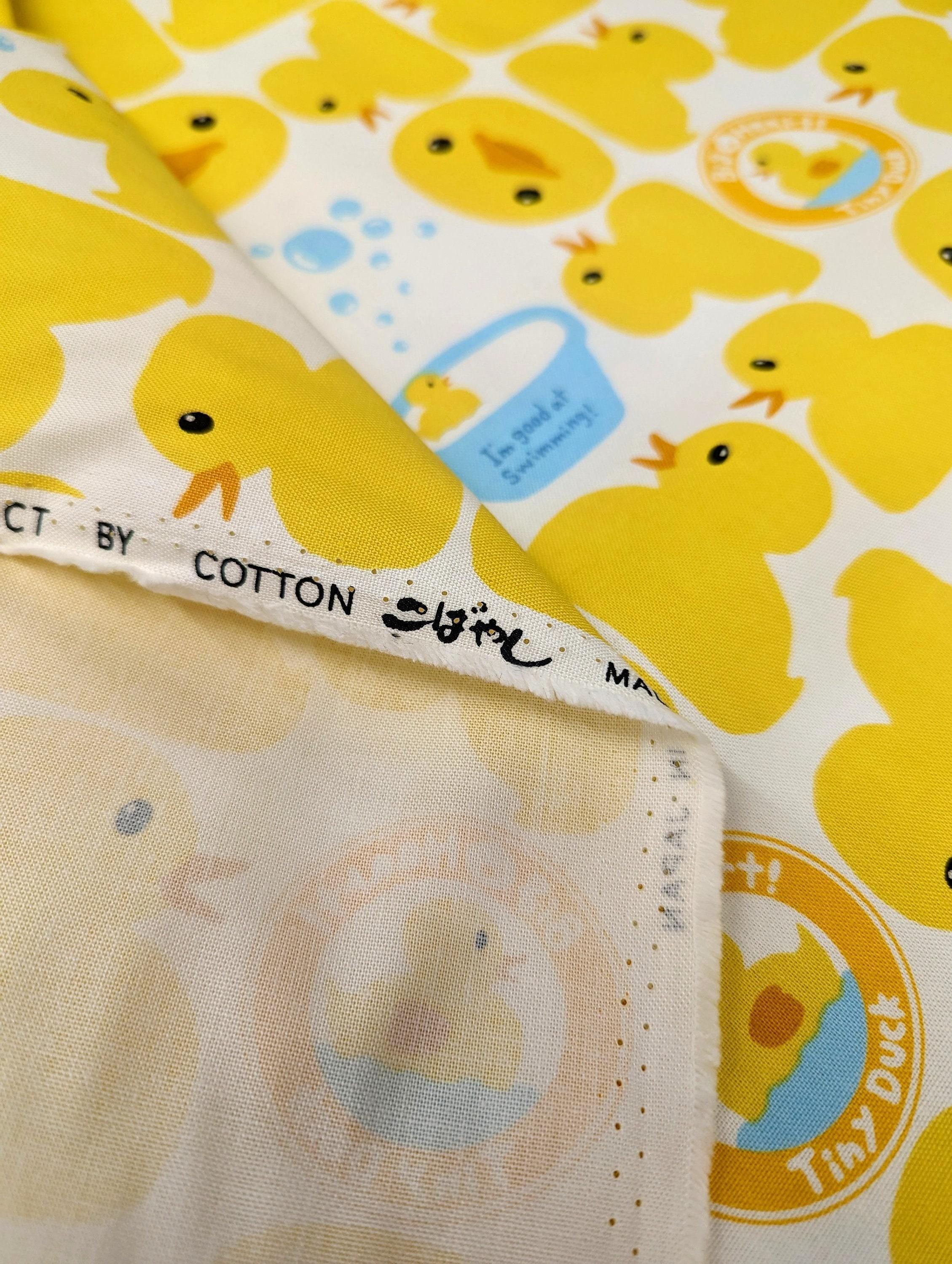 Kobayashi - Ducky Bath Time Oxford Cotton Canvas - White