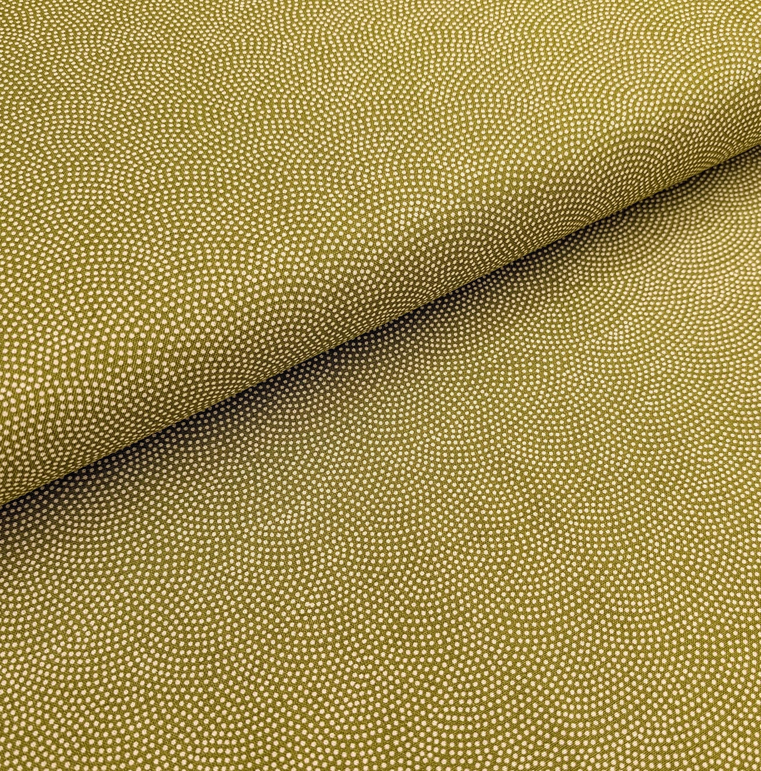 Sevenberry Same-Komon (Shark Skin) Japanese cotton fabric 88222-10-4 beige & green