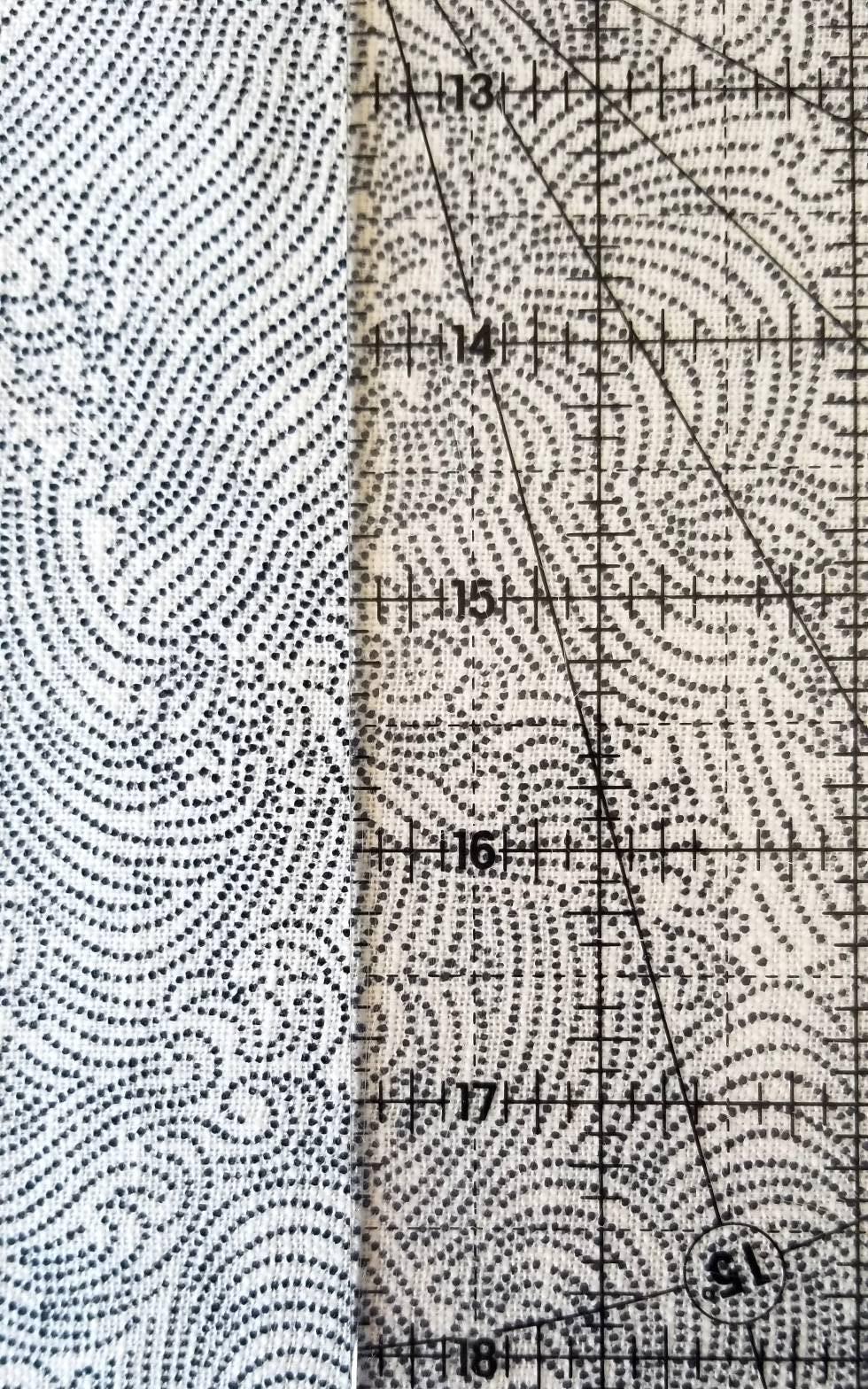 Sevenberry - Dotted Waves Cotton Fabric - Ivory White