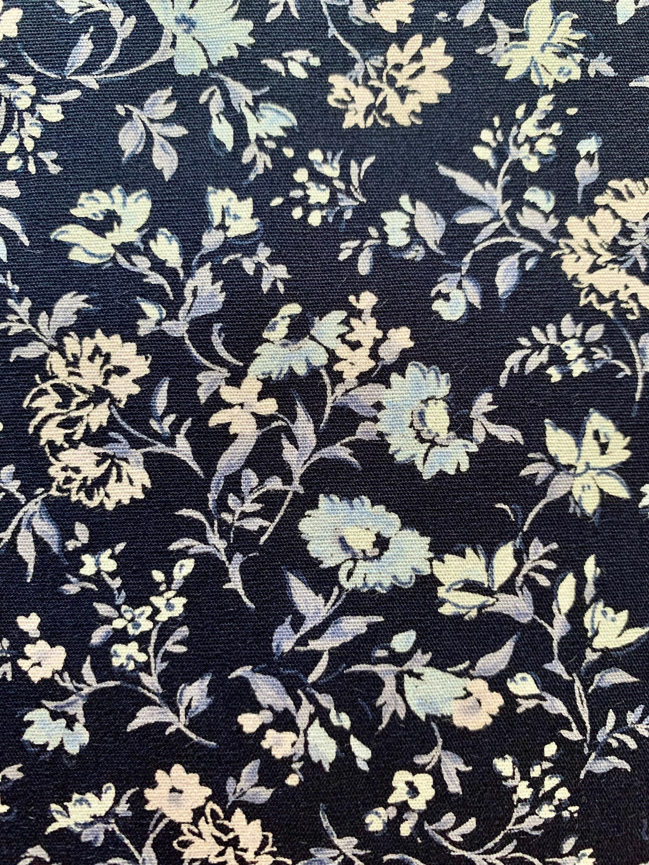 Sevenberry - Romantic Floral Cotton Fabric - Blue