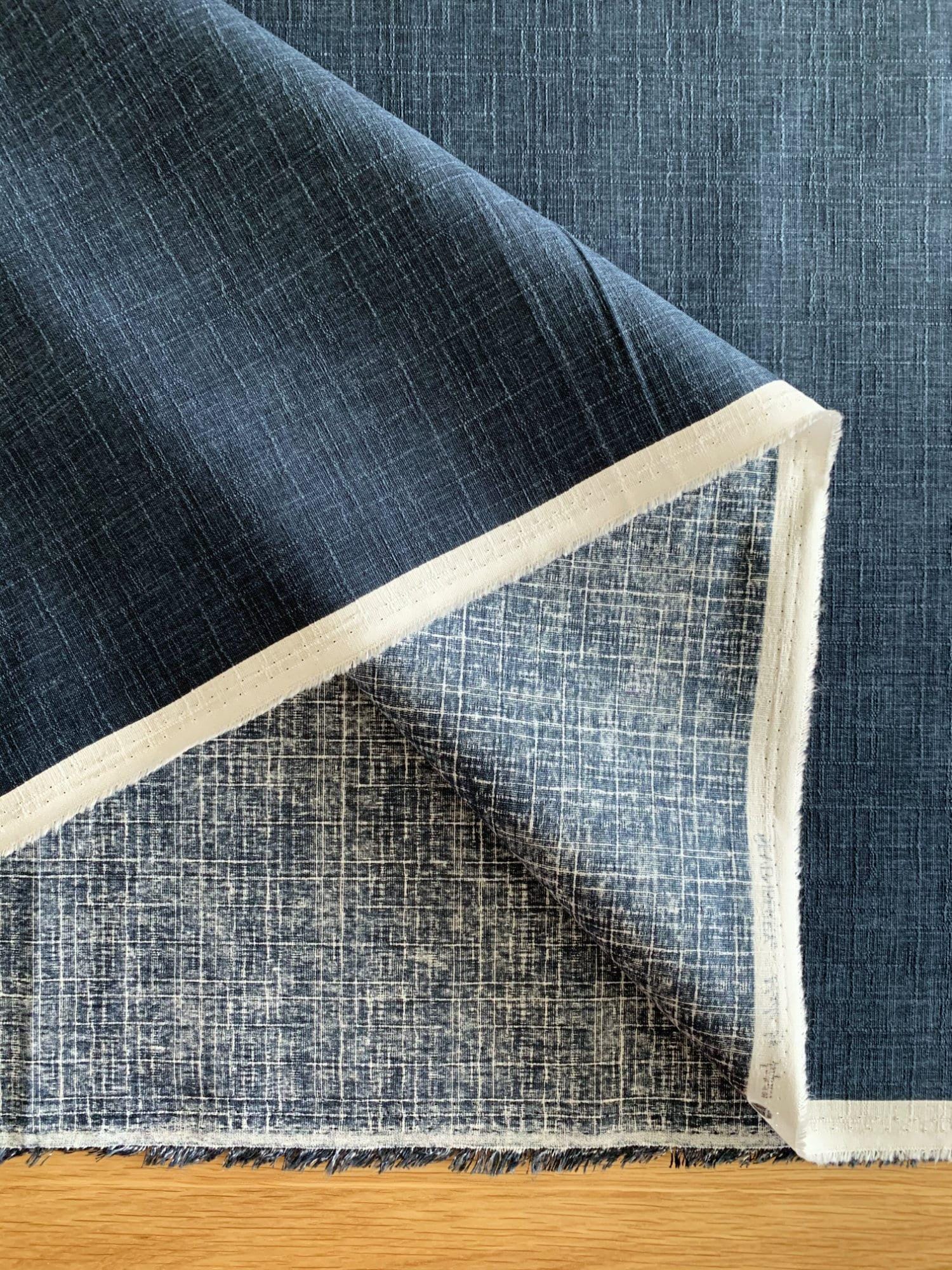 Sevenberry - Solid Color Cotton Dobby - Blue