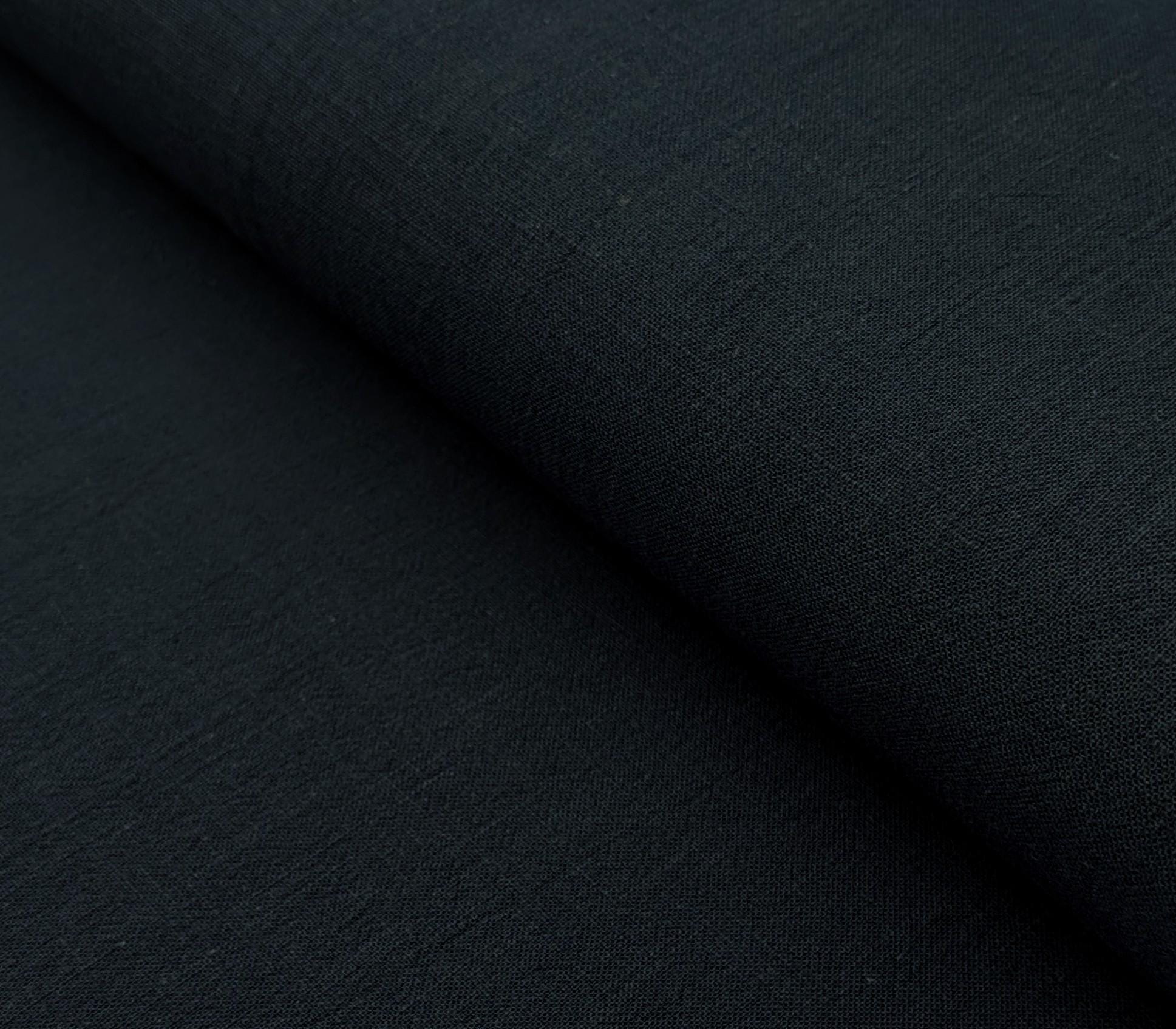 Kokka - Solid Molly Cotton Fabric - Abyssal Blue