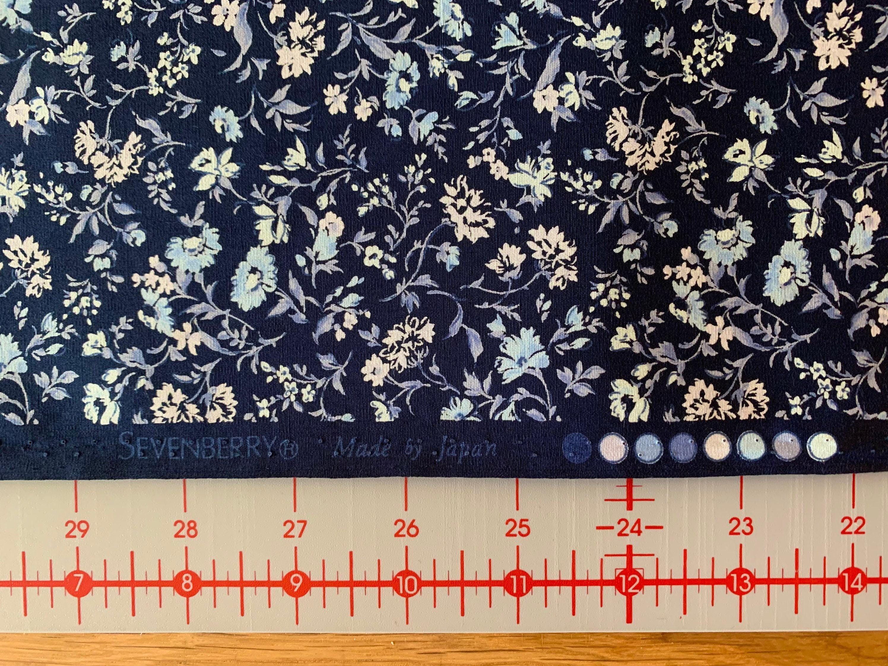 Sevenberry - Romantic Floral Cotton Fabric - Blue