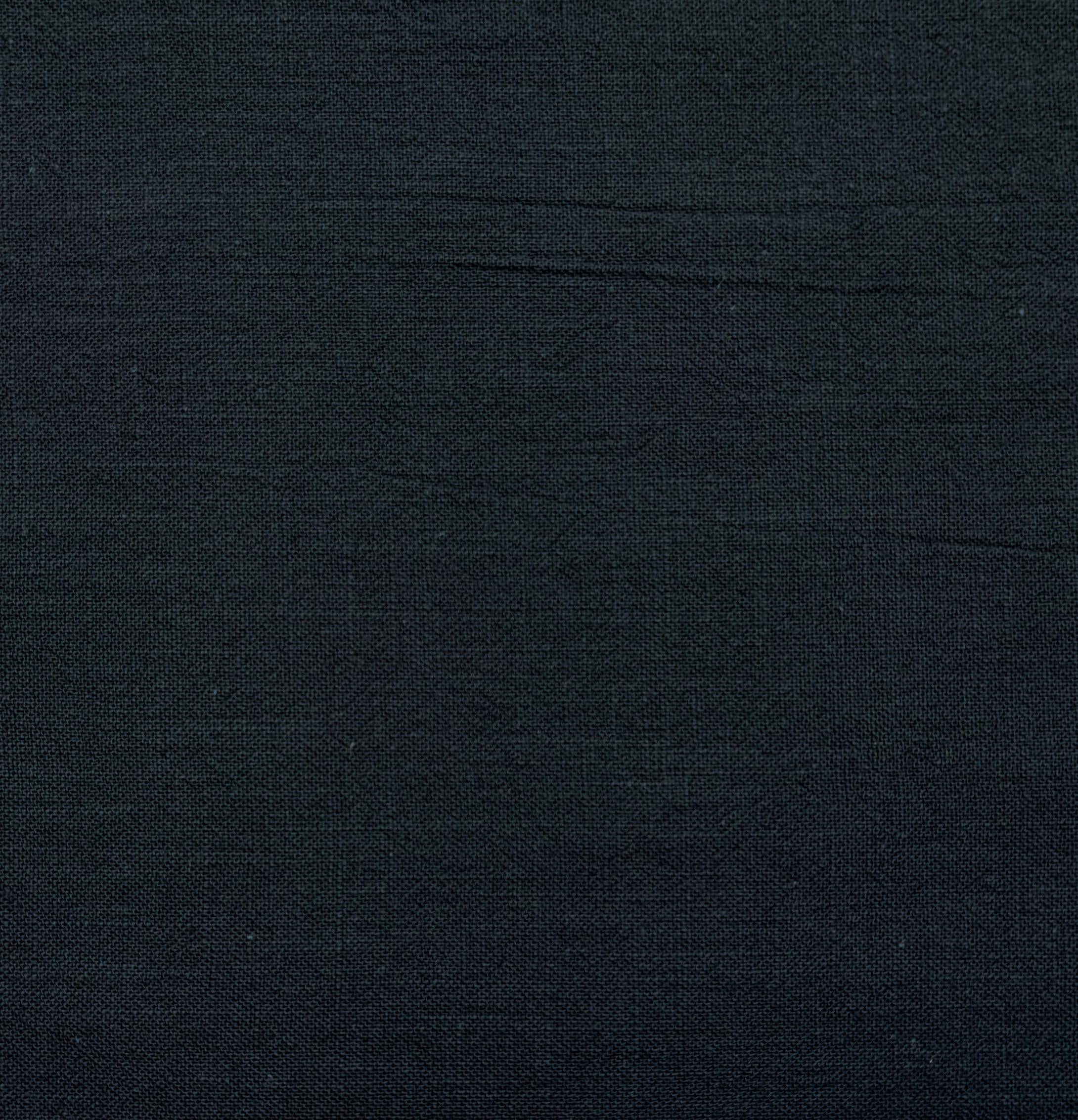 Kokka - Solid Molly Cotton Fabric - Abyssal Blue