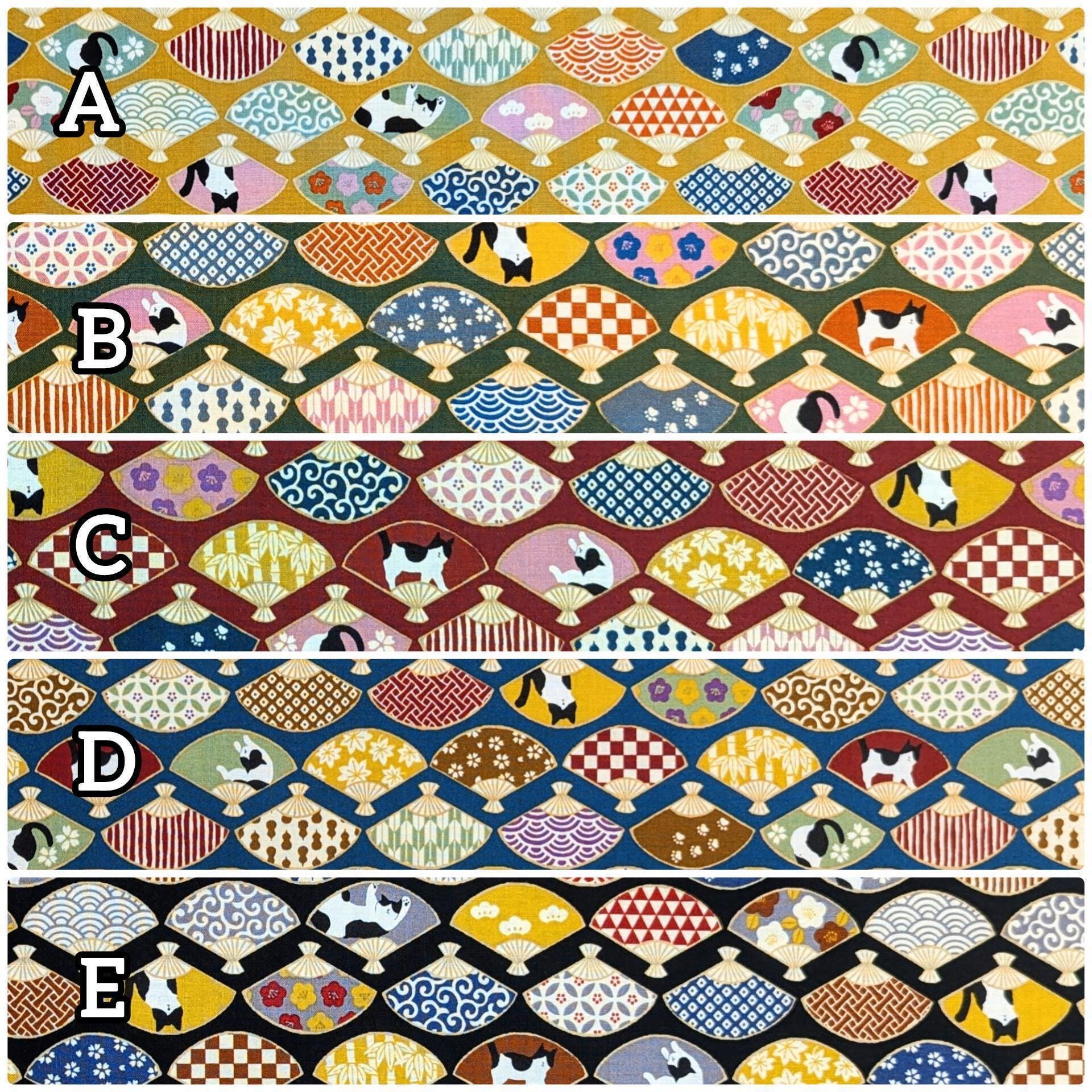 Cosmo - Cats and Fans Cotton - Blue