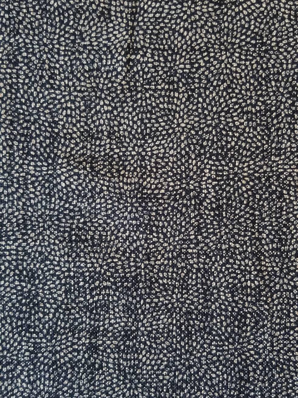 Sevenberry - Chrysanthemum Dots Cotton Fabric - Navy Indigo Blue