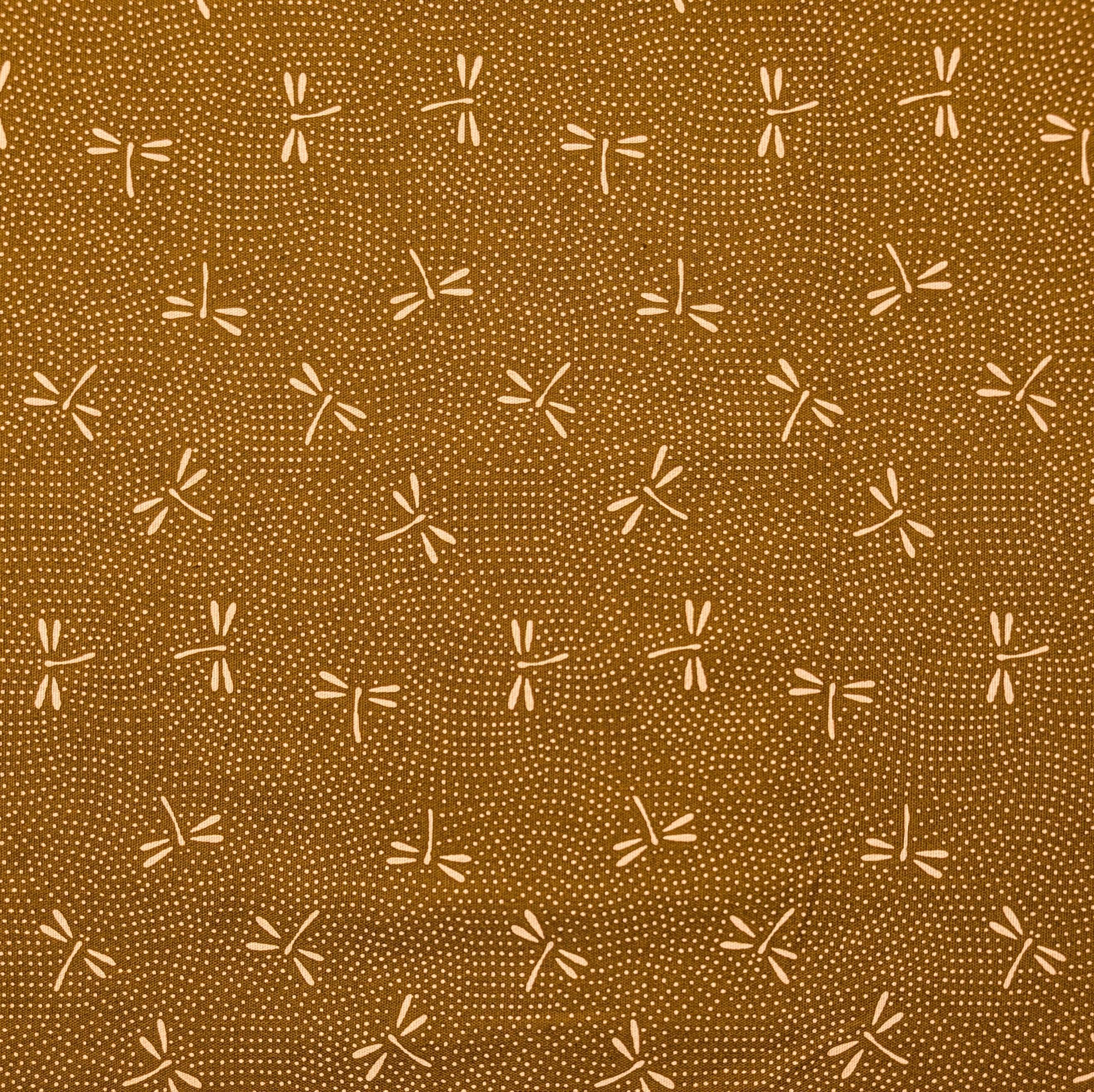 NEW Dotted Dragonflies Senyo Japanese cotton fabric SK-100-4 D yellow