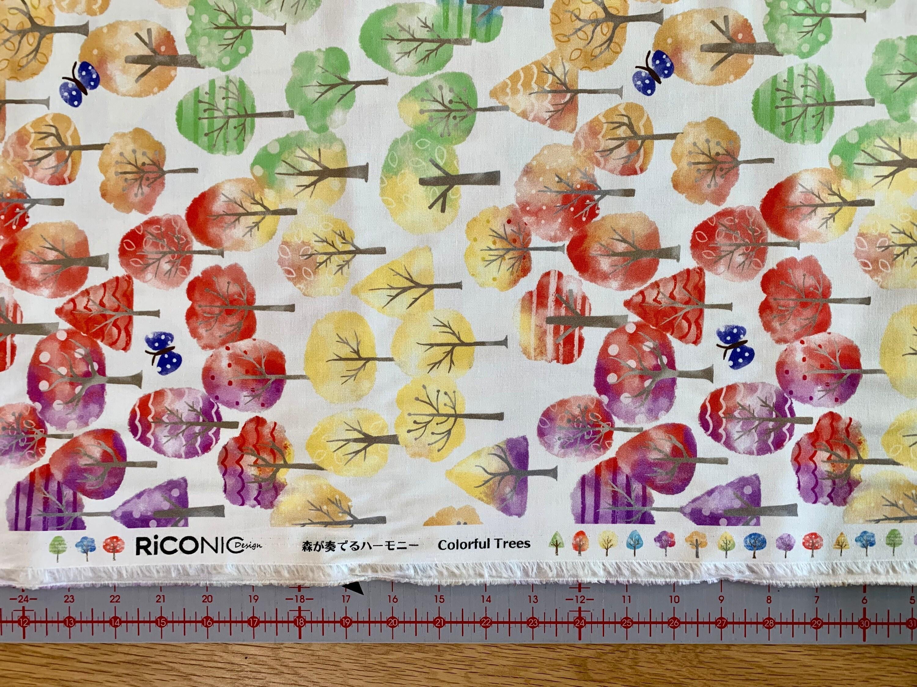 Orimono Imports - Colorful Forest Cotton Fabric - Multicolor