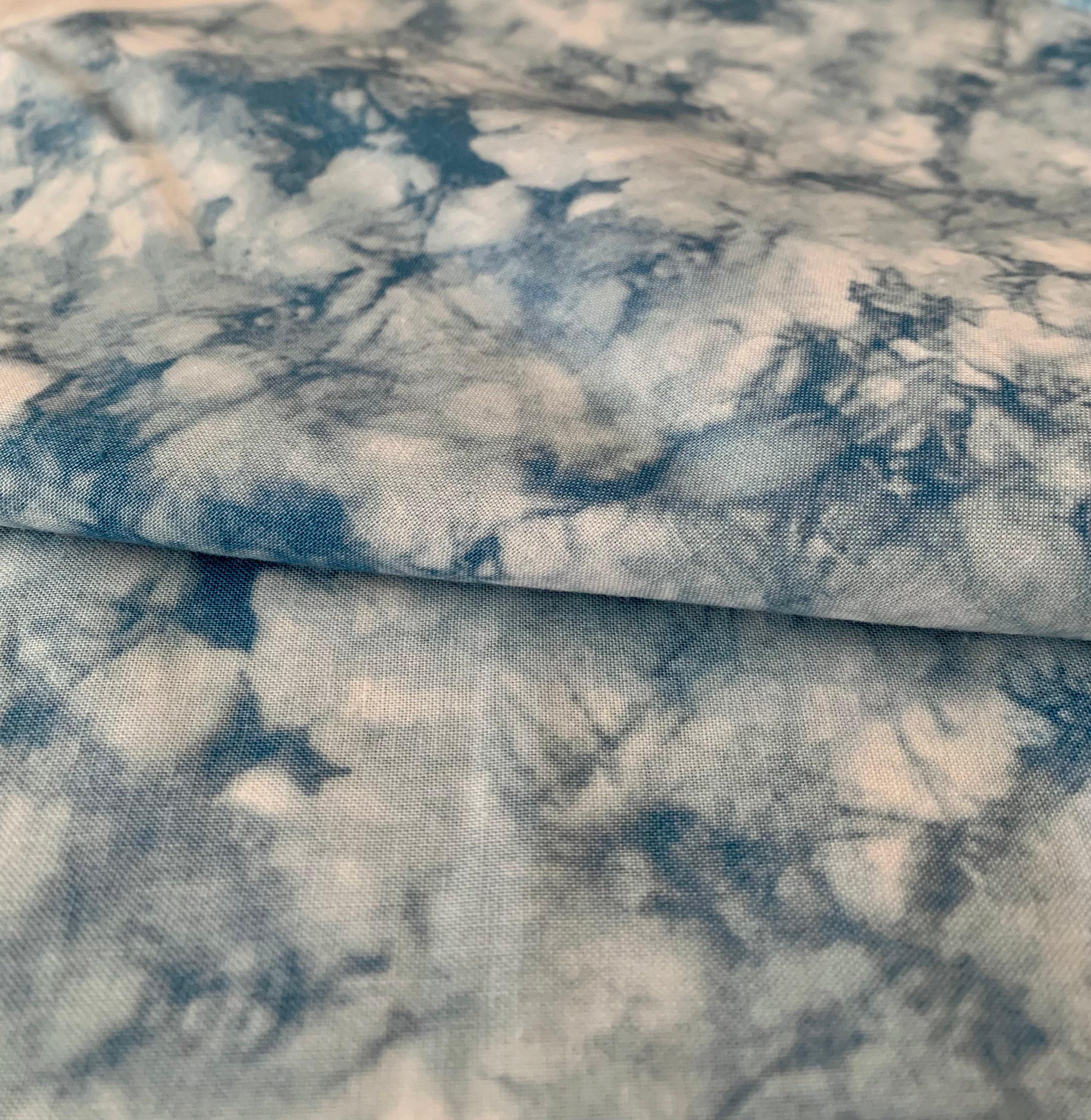 Sevenberry - Printed Crackle Shibori-Style Collection Cotton Fabric - Light Blue