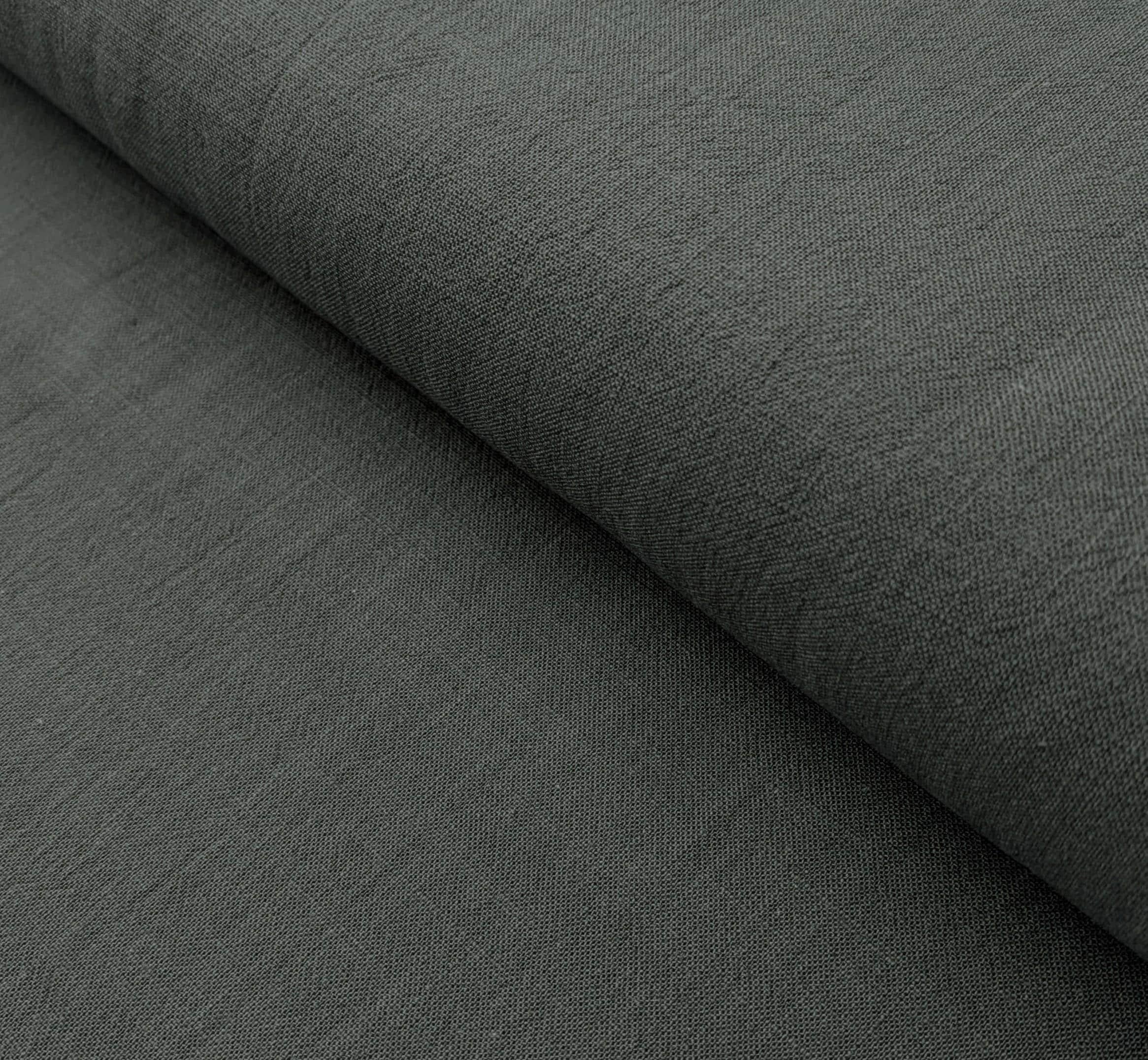 Kokka - Solid Molly Cotton Fabric - Elephant Gray