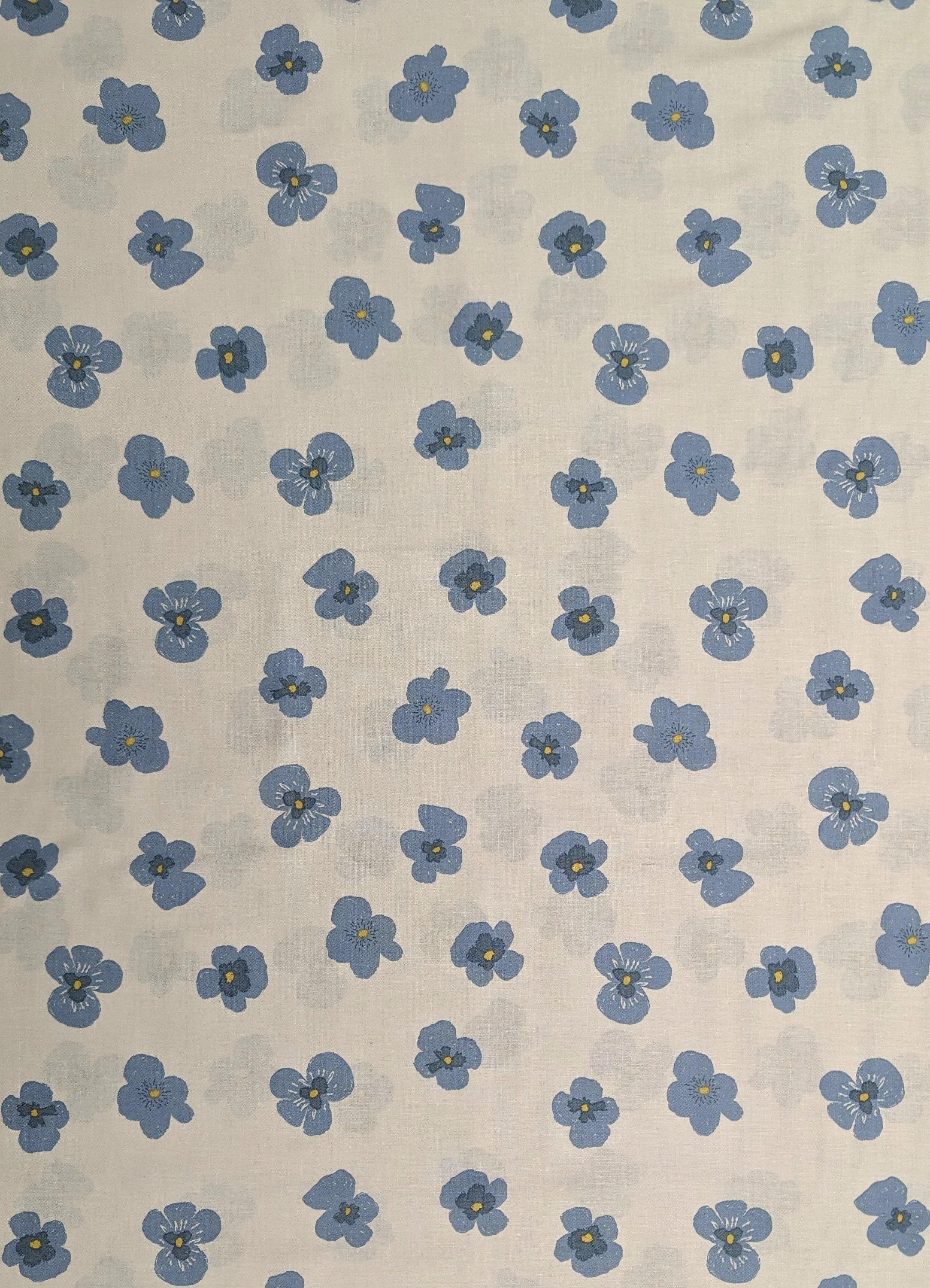 Koizumi - Blooming Pansies Cotton - White