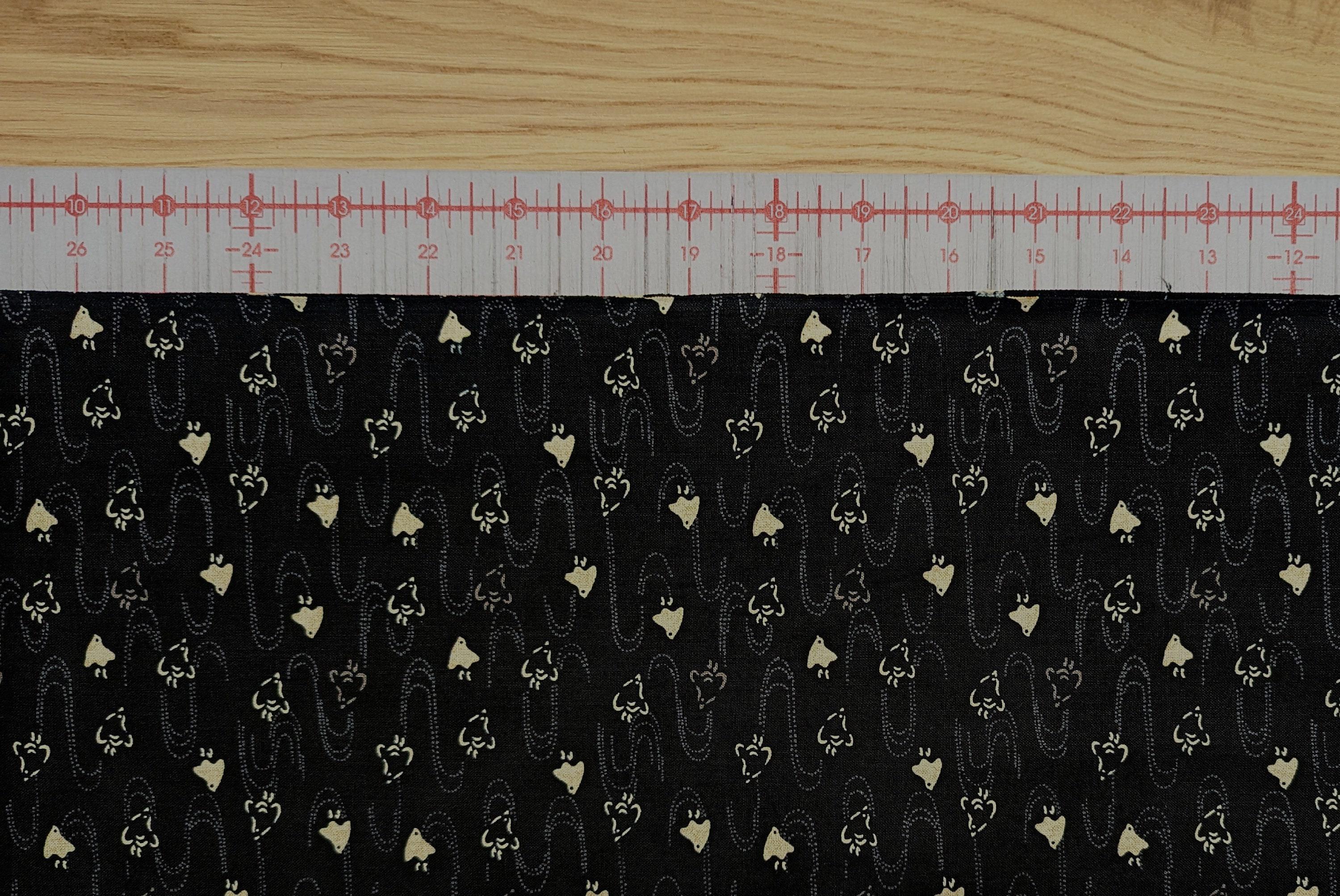 Sevenberry - Chidori Cotton Fabric - Black