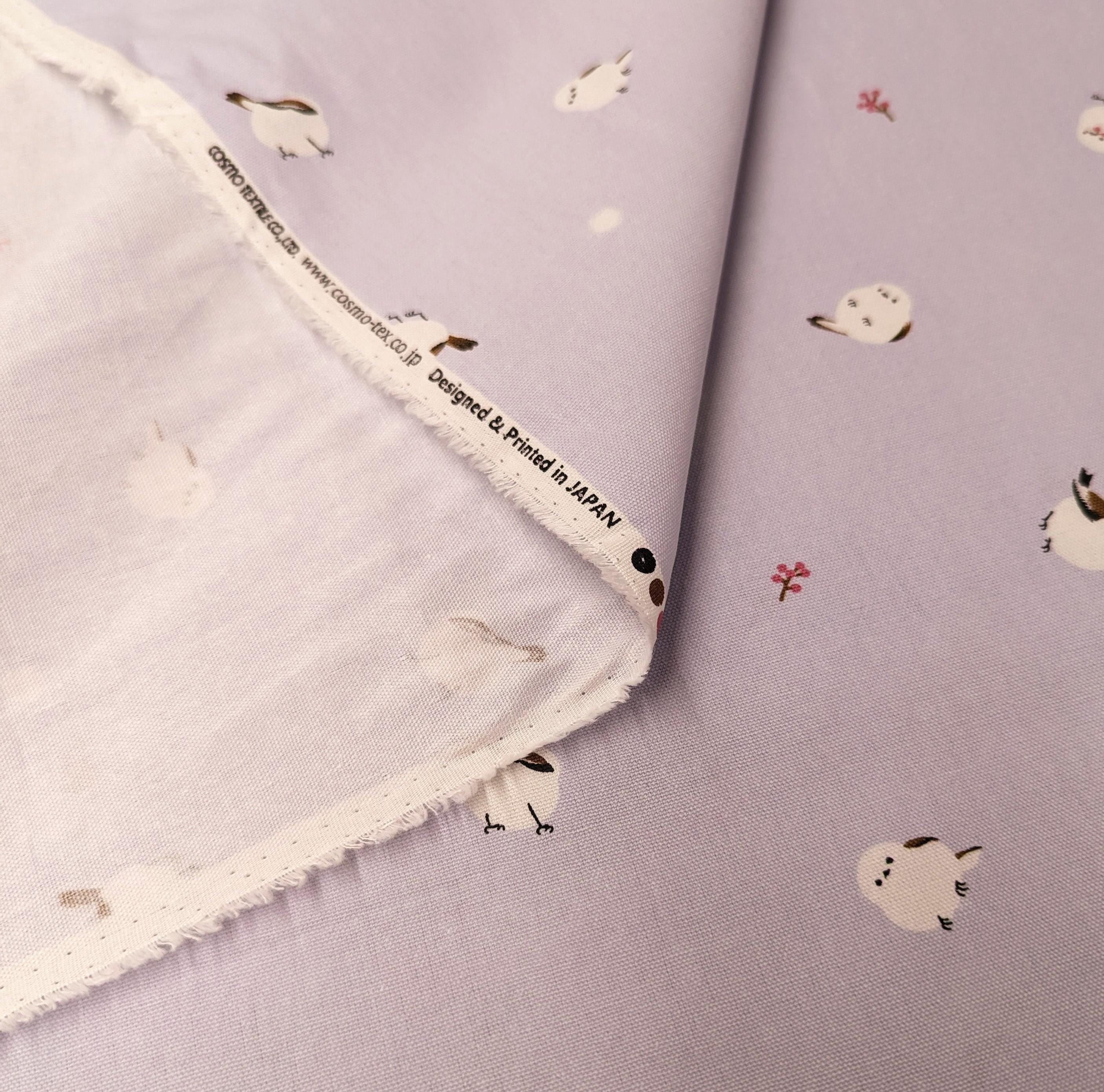 Cosmo - Winter Chickadees Cotton Oxford - Lilac