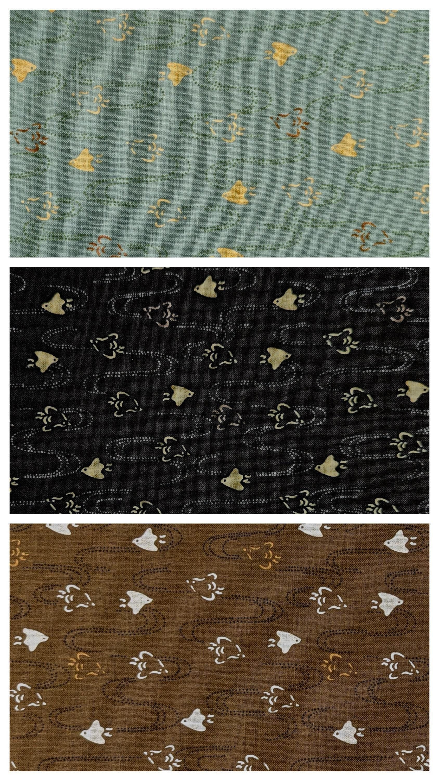 Sevenberry - Chidori Cotton Fabric - Black