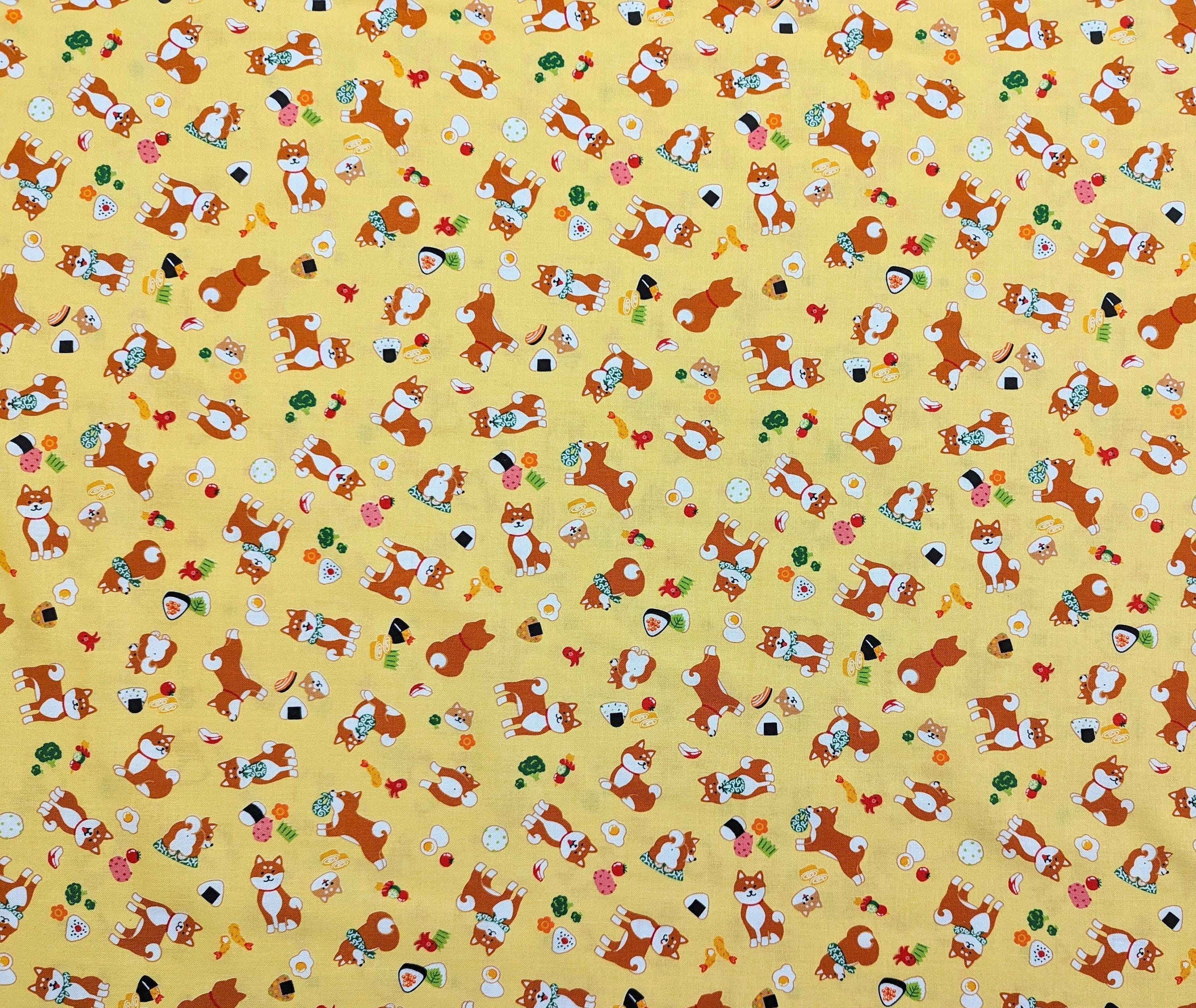 Cosmo - Lunch Time Shiba Cotton - Yellow