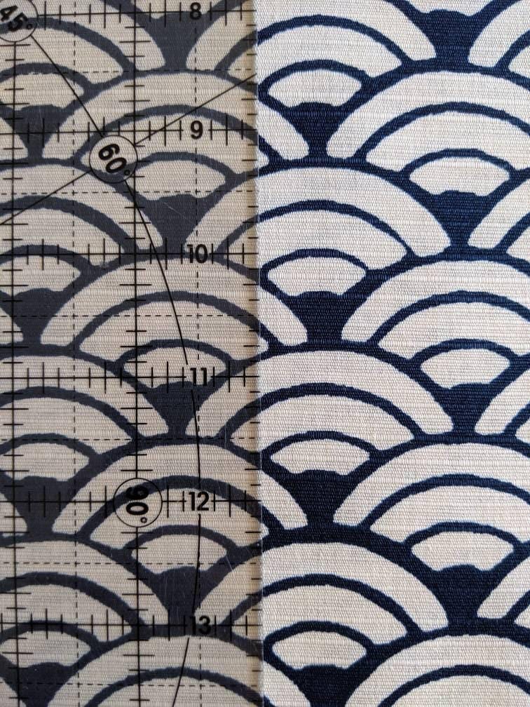 Sevenberry - Waves Cotton Dobby - White Navy