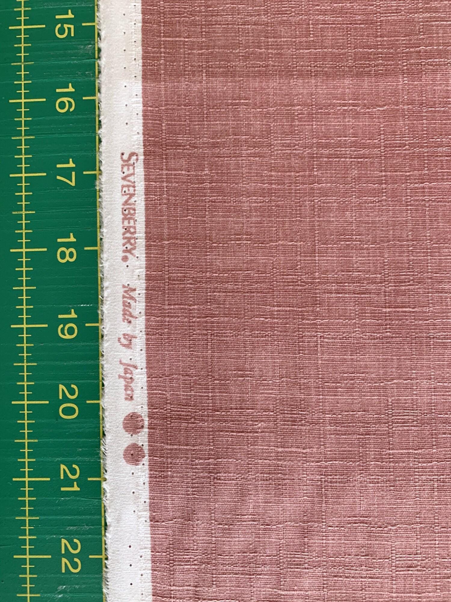 Sevenberry - Solid Color Cotton Dobby - Rose Pink