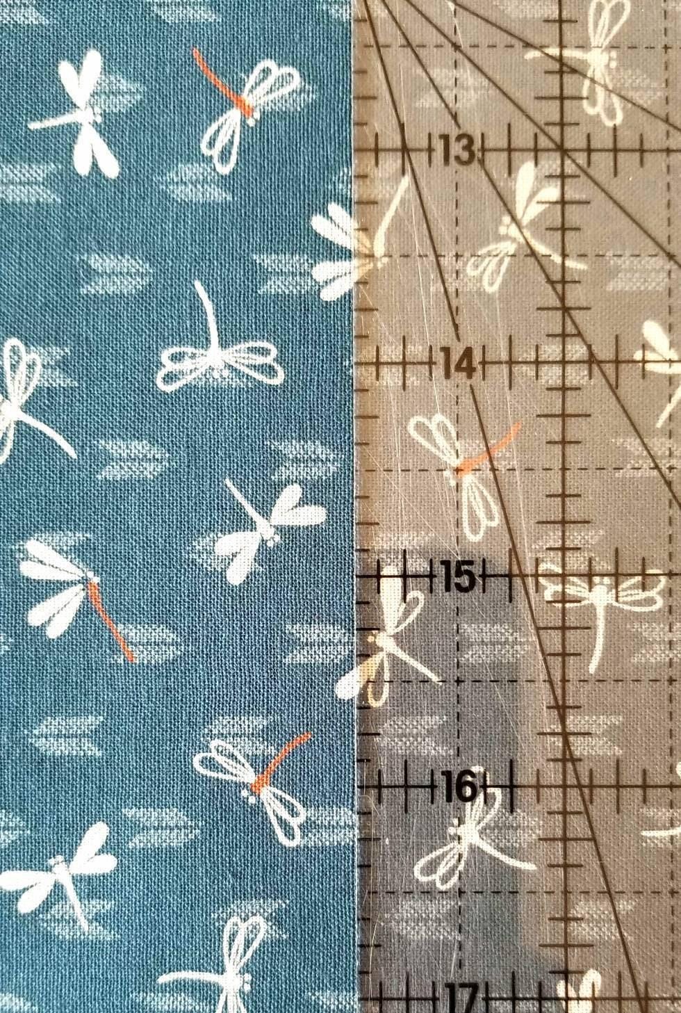 Sevenberry - Dragonflies with Arrows Cotton Fabric - Light Blue