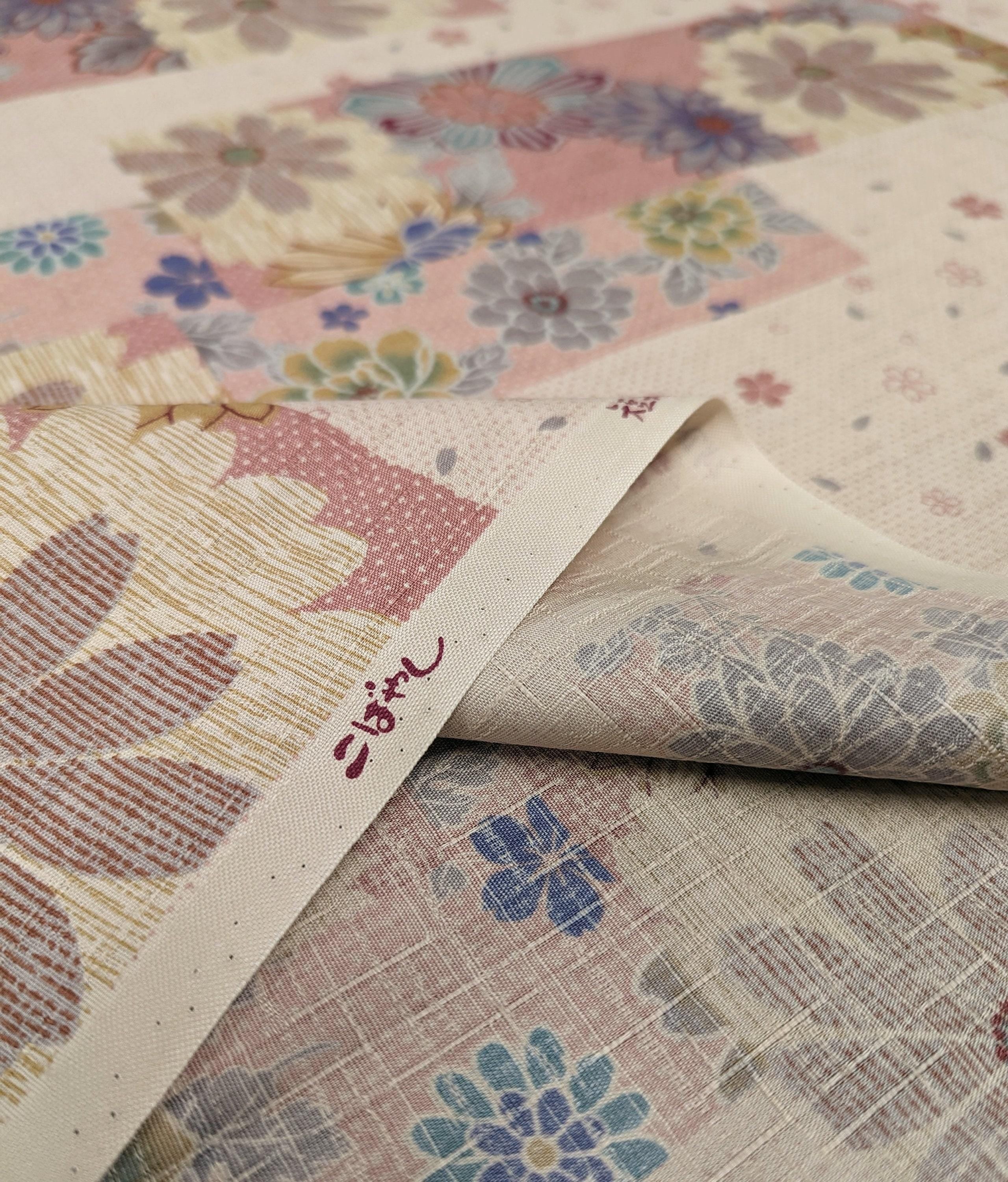 Kobayashi - Spring Pastel Flowers Cotton Dobby - Pink