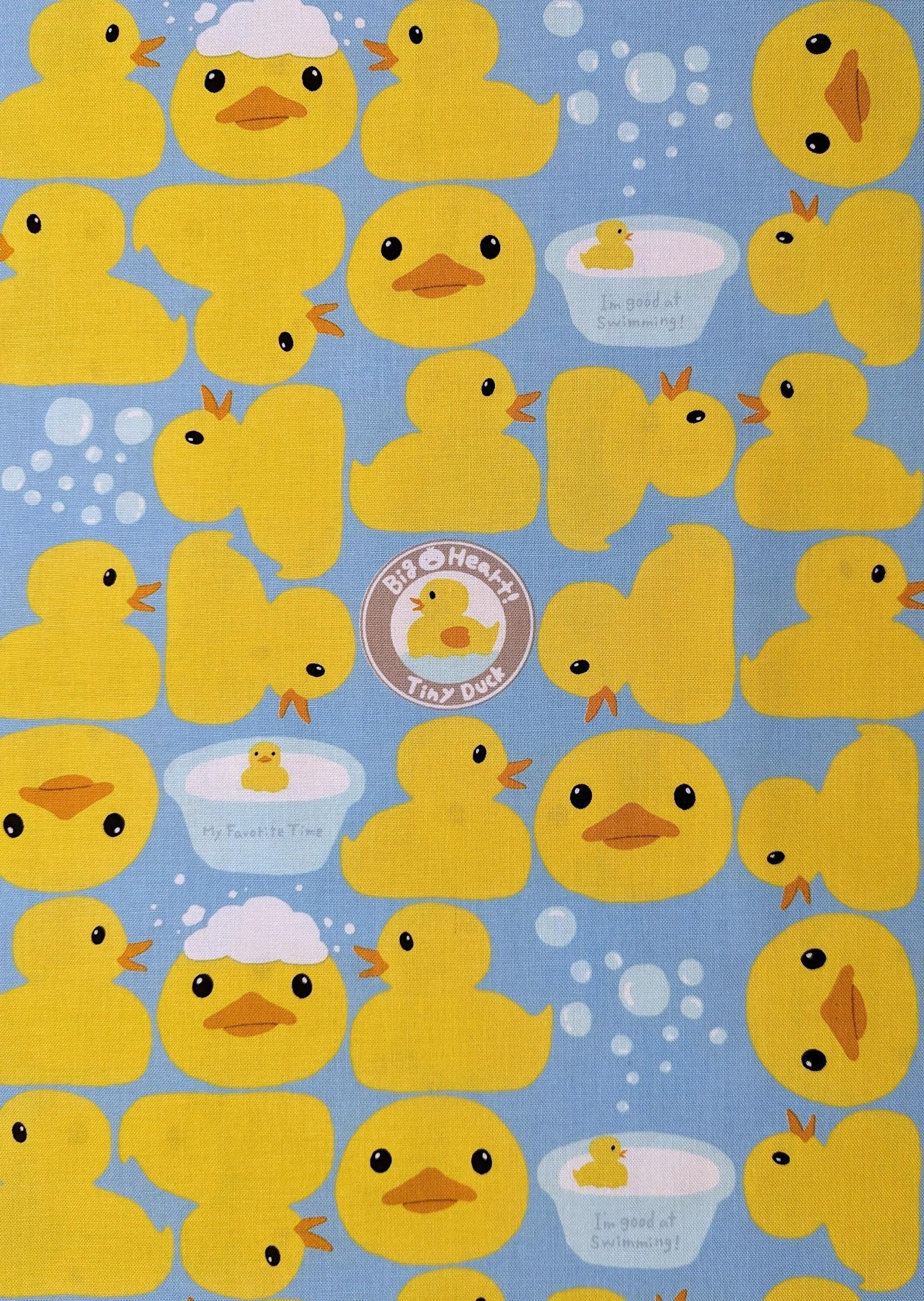 Kobayashi - Ducky Bath Time Oxford Cotton Canvas - Blue