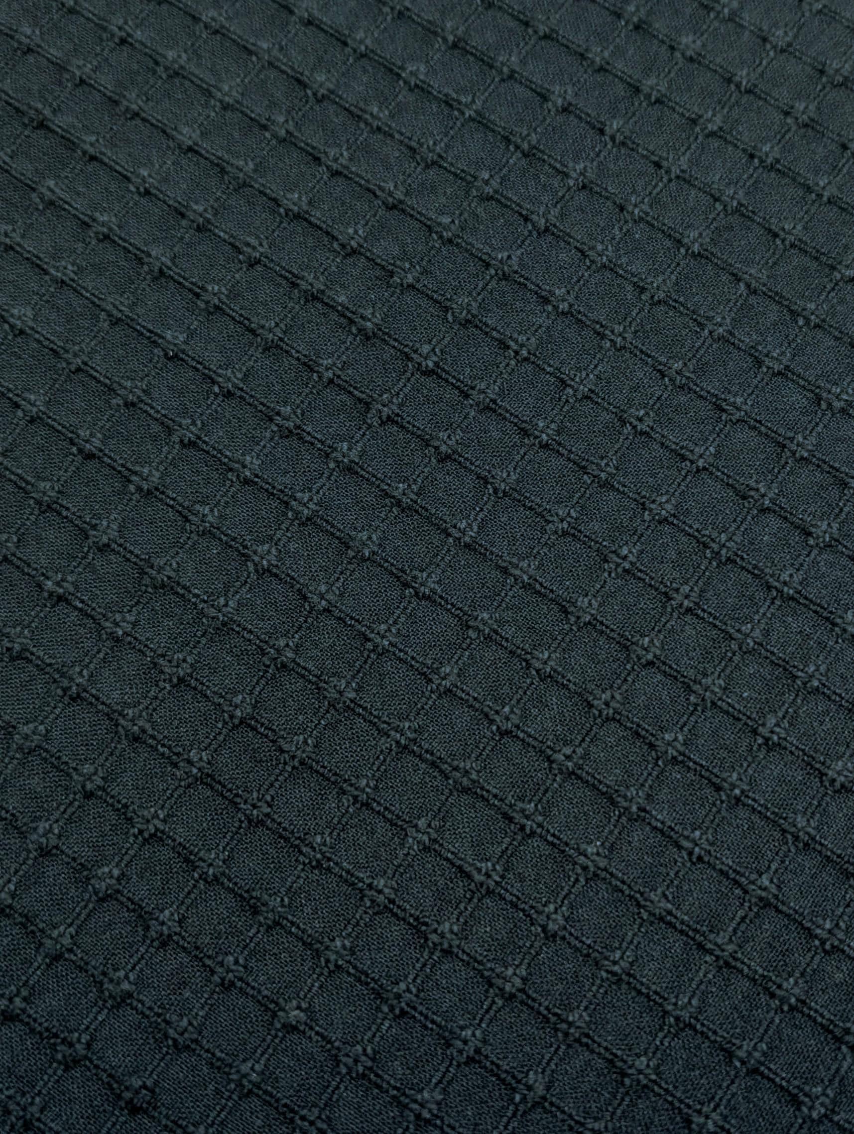 Kobayashi - Soft Gridded Weave Cotton Fabric - Navy Blue