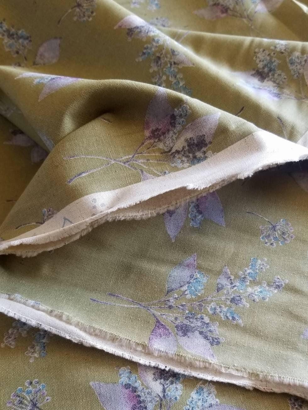 Koizumi - Momen-T Flowers Cotton/Linen - Green