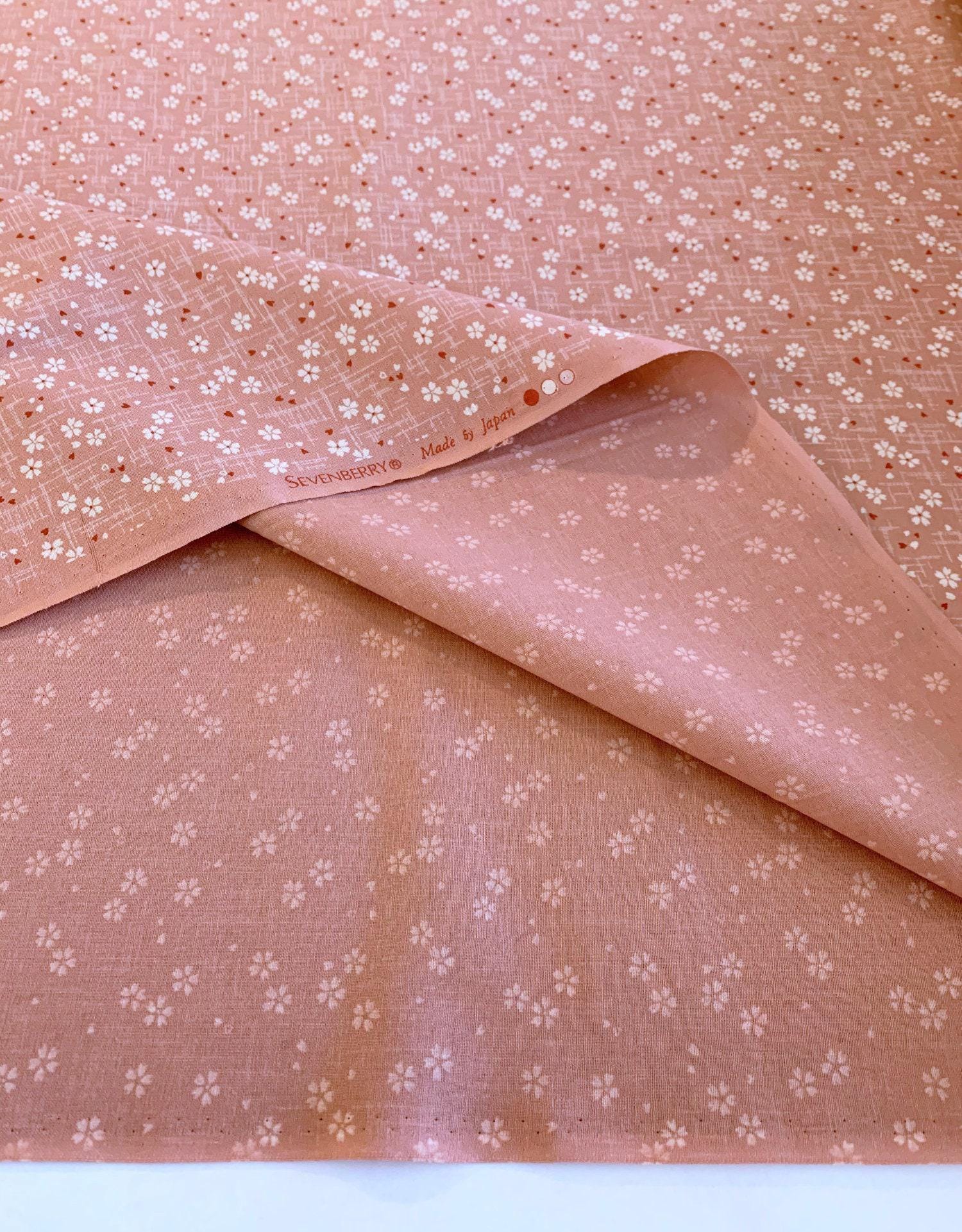 Sevenberry - Tiny Cherry Blossoms Cotton Fabric - Pink
