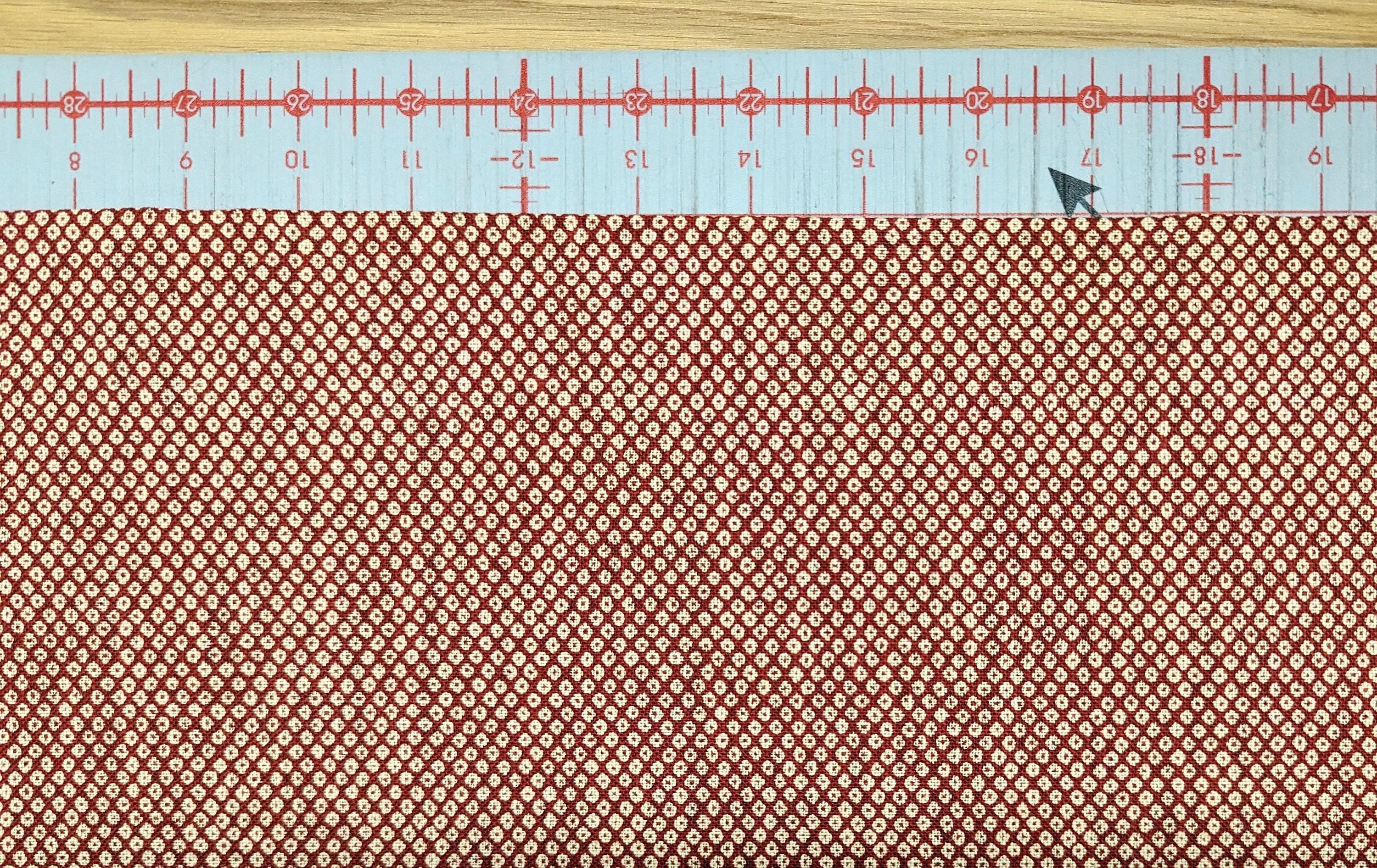 Sevenberry - Kanoko Shibori Print Cotton Fabric - Red Beige