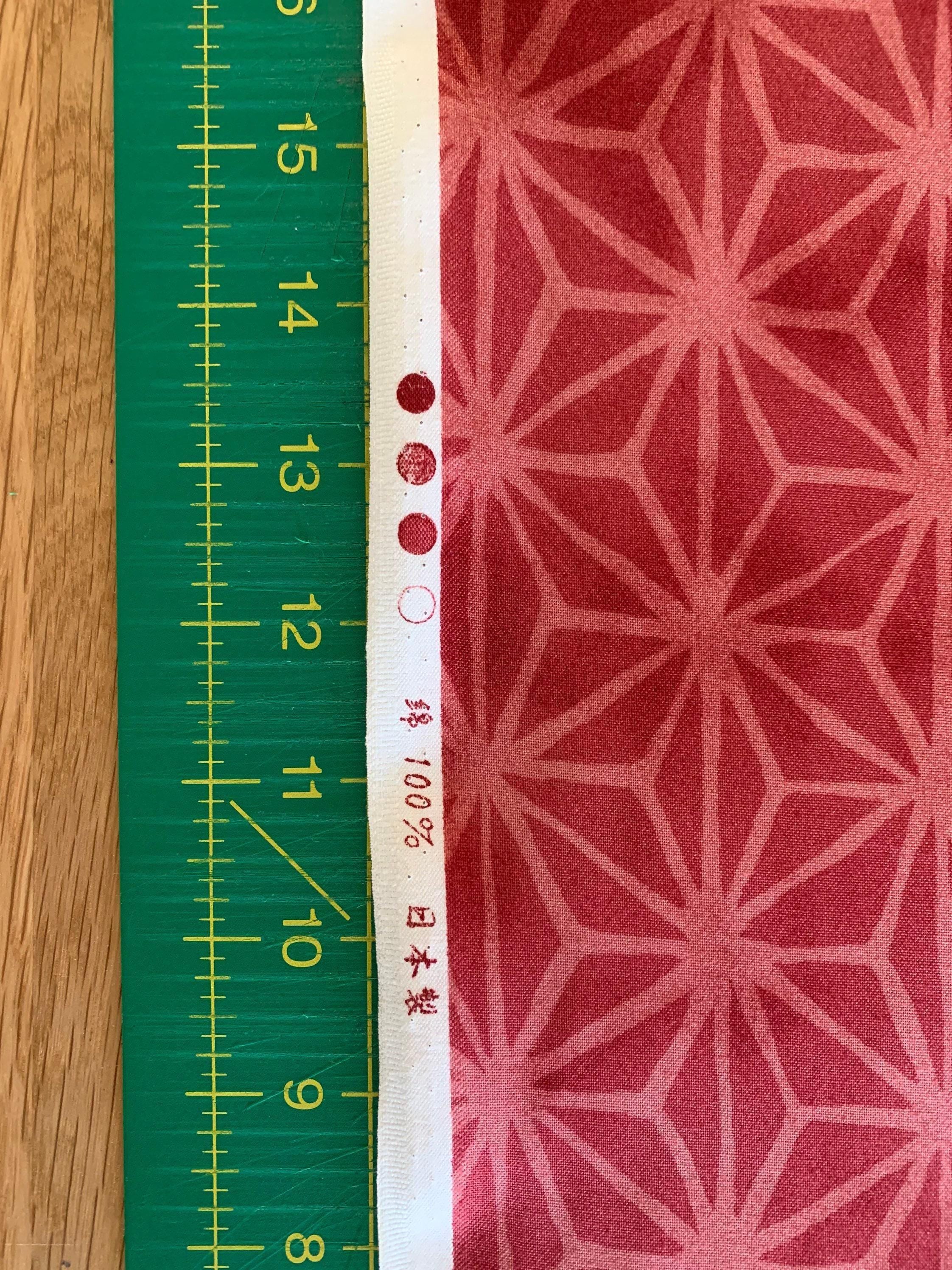 Hishiei - Asanoha Star Cotton - Cranberry Red