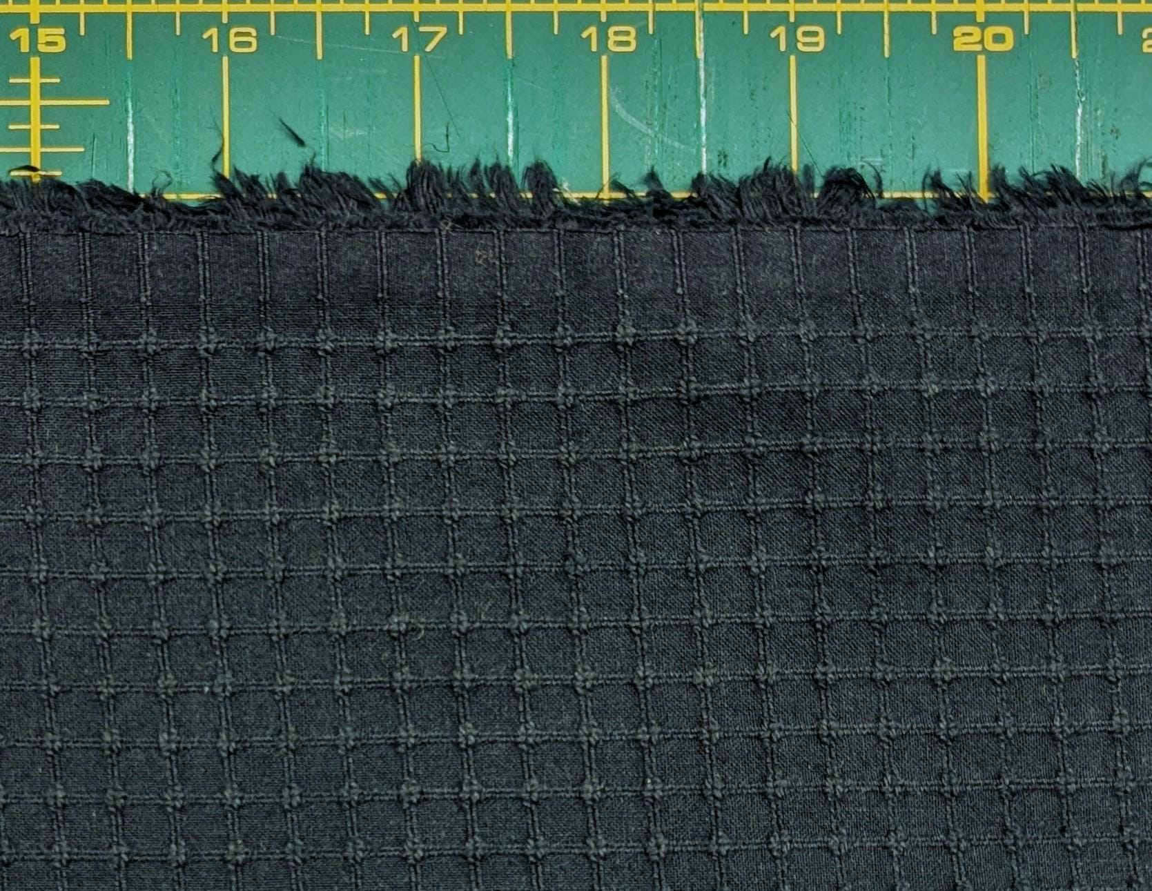 Kobayashi - Soft Gridded Weave Cotton Fabric - Navy Blue