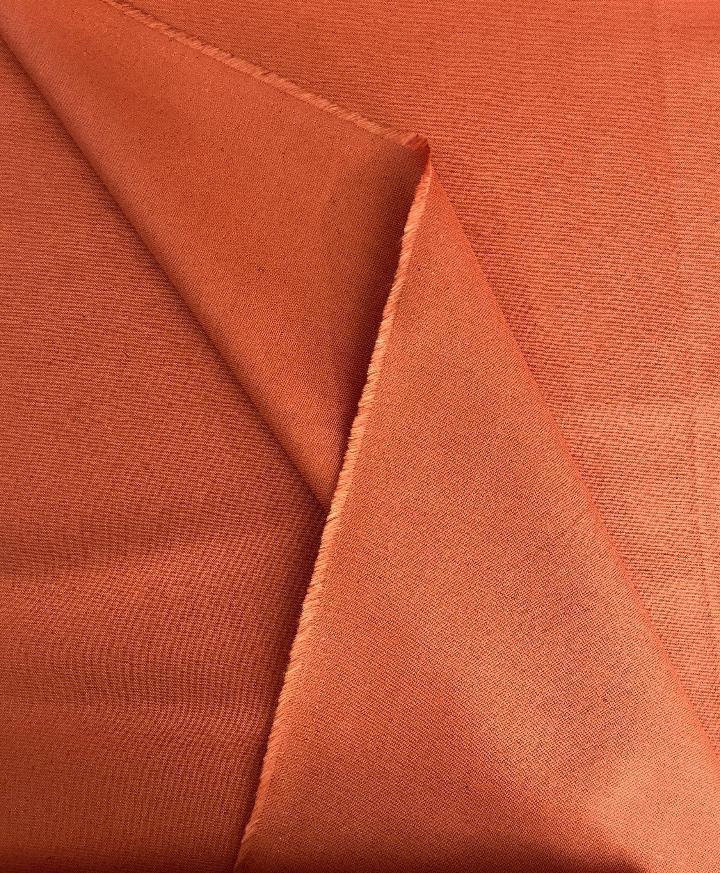 Koizumi - Momen-T Solids Cotton/Linen - Carrot Orange