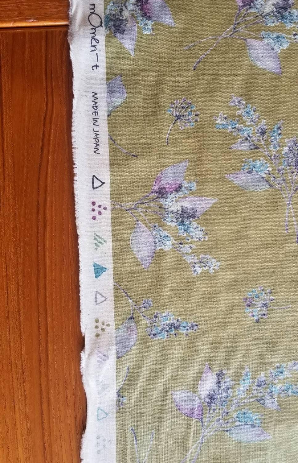 Koizumi - Momen-T Flowers Cotton/Linen - Green