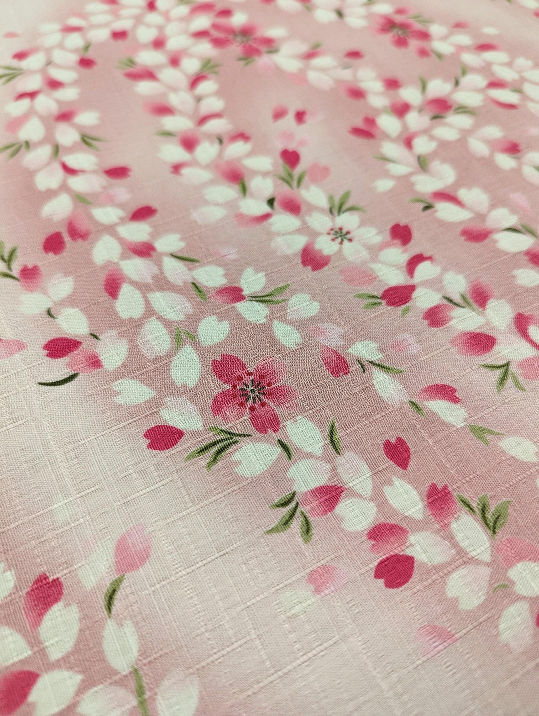 Kobayashi - Breezy Cherry Blossoms Cotton Dobby - Pink