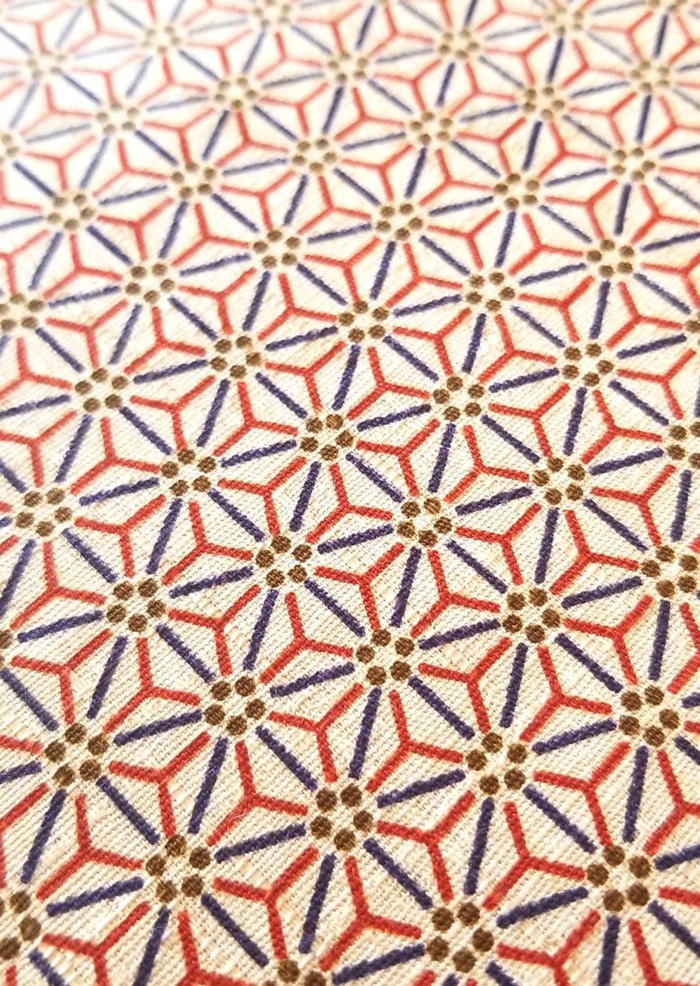 Morikiku - Cotton Dobby Hemp Leaf Star - Off White