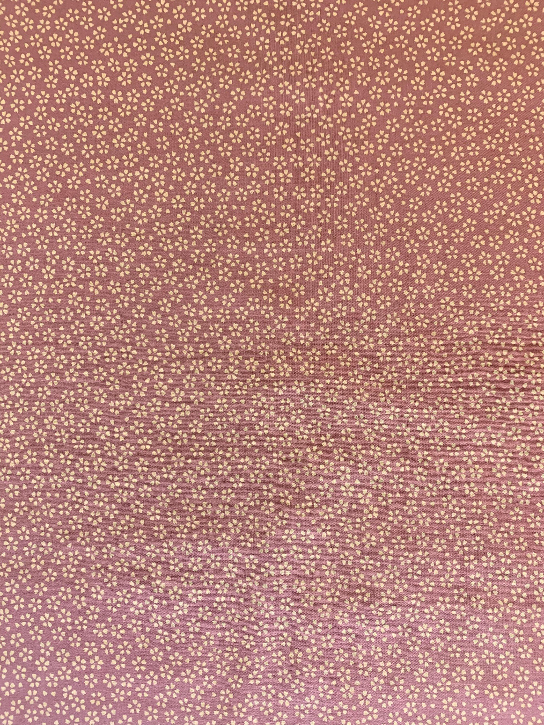 Sakura Cherry Blossom Sevenberry Japanese cotton fabric 88222-1-1 rose pink and beige