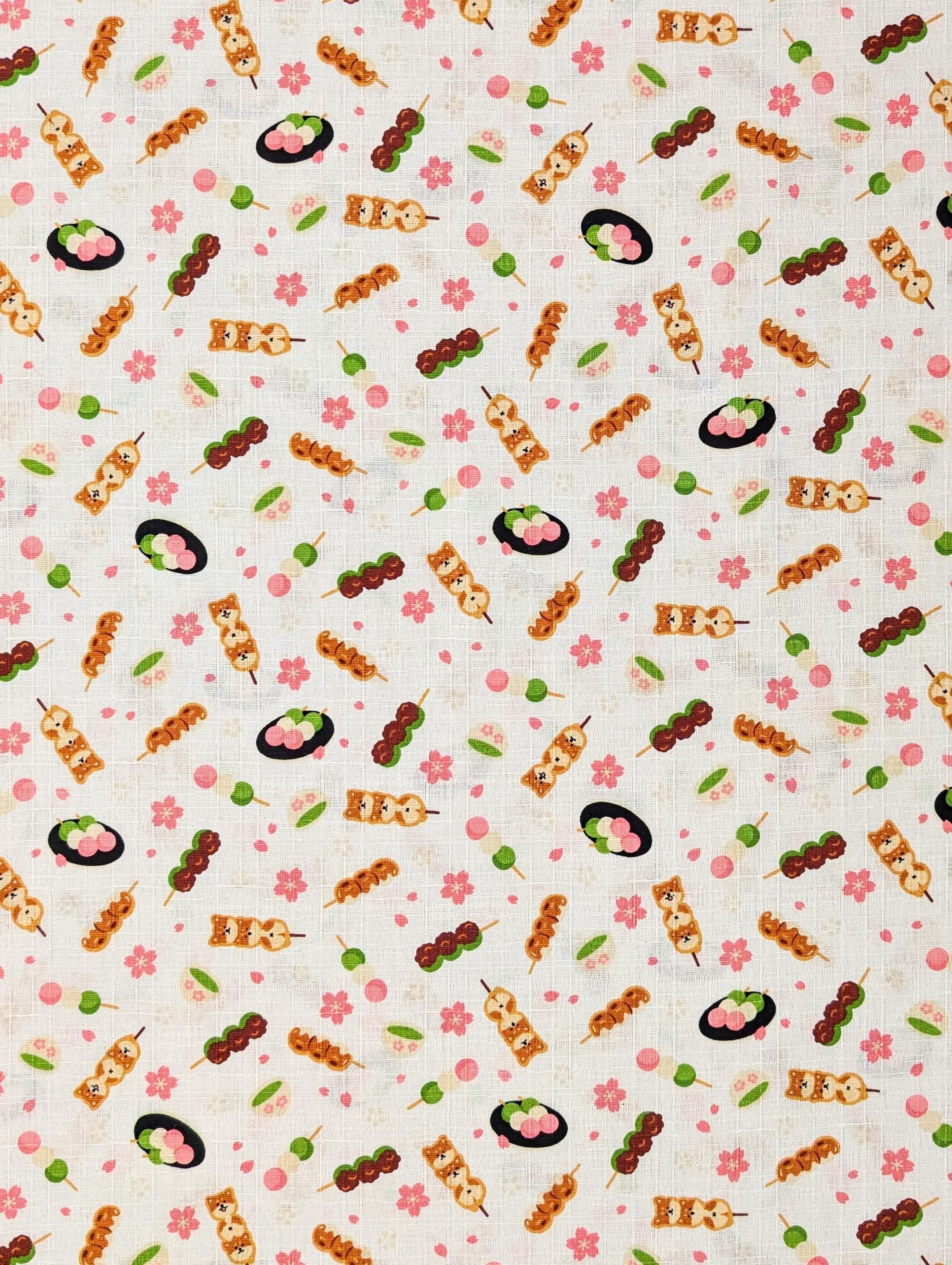 Cosmo - Shiba Sakura Mochi Cotton Dobby - White