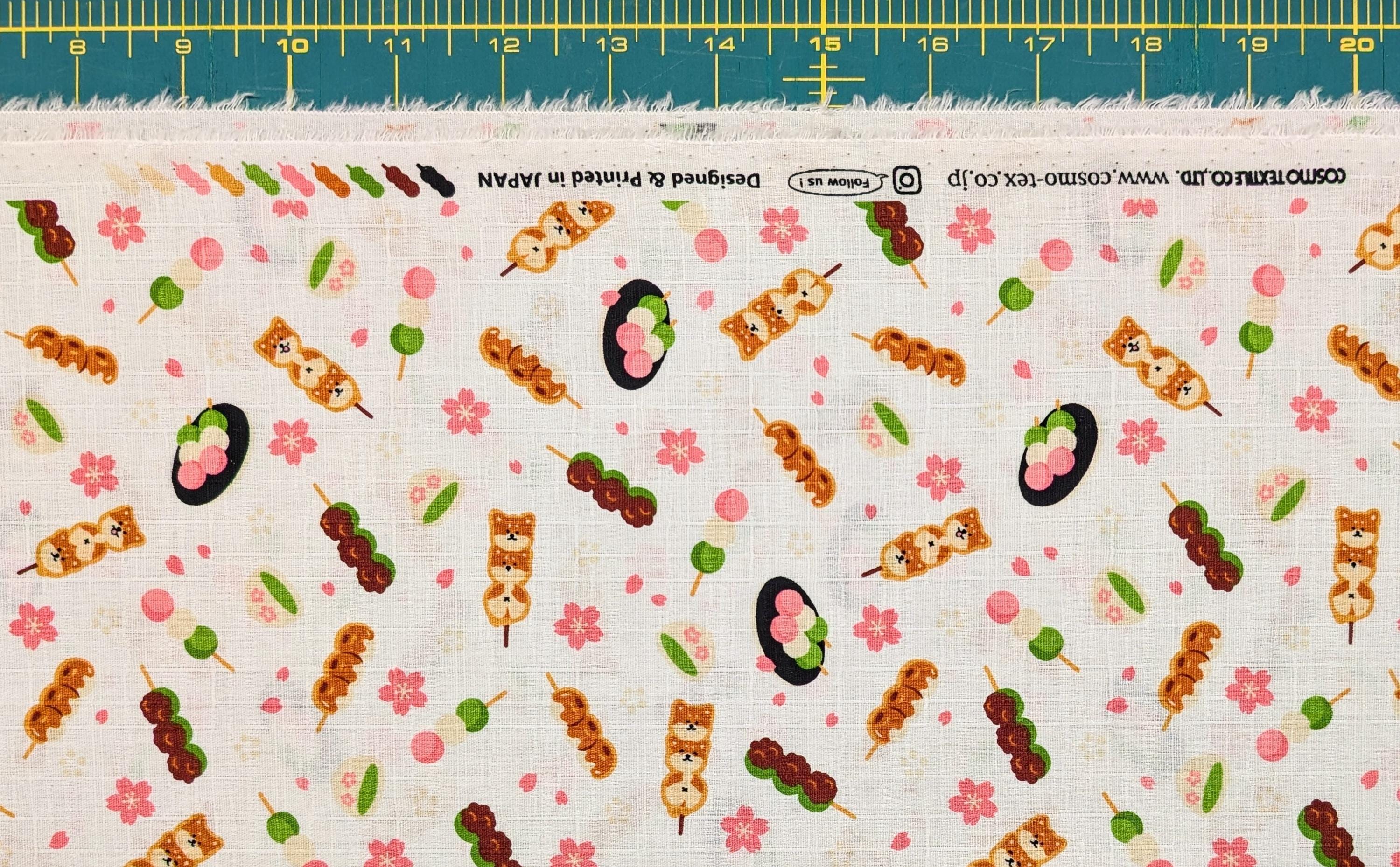 Cosmo - Shiba Sakura Mochi Cotton Dobby - White