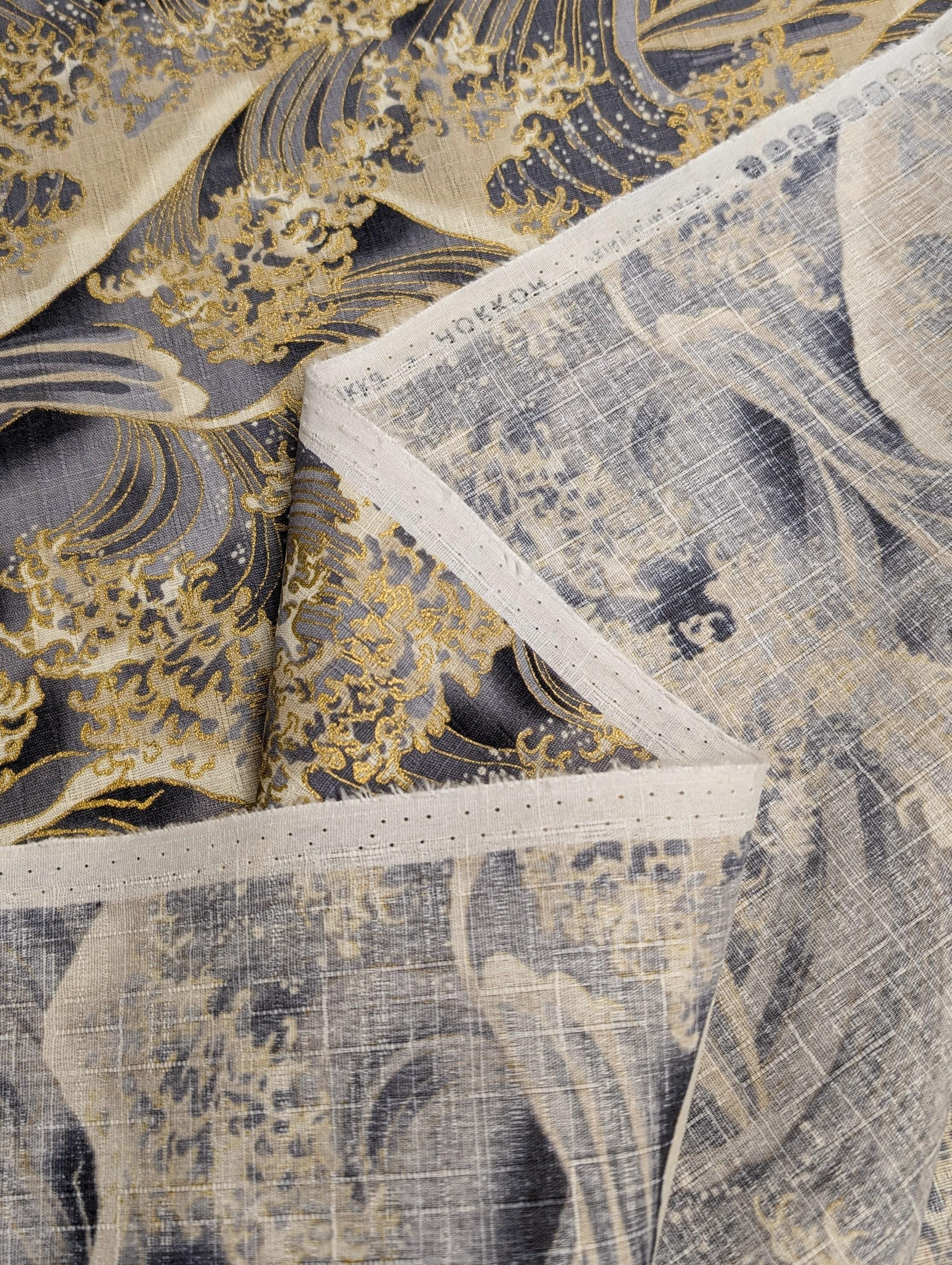 Hokkoh - Golden Waves Cotton Dobby - Gray