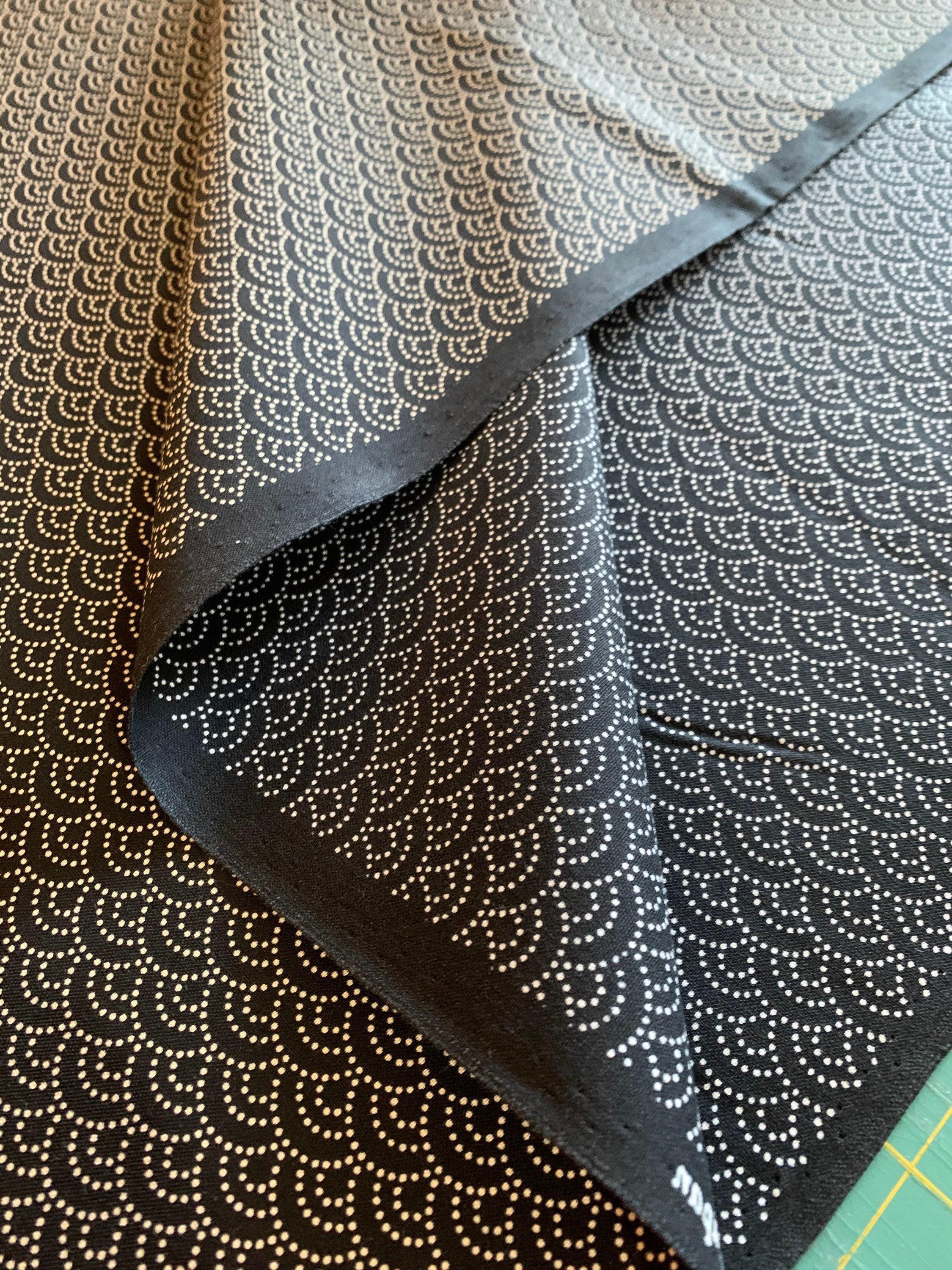 Sevenberry - Dotted Waves Cotton Fabric - Black
