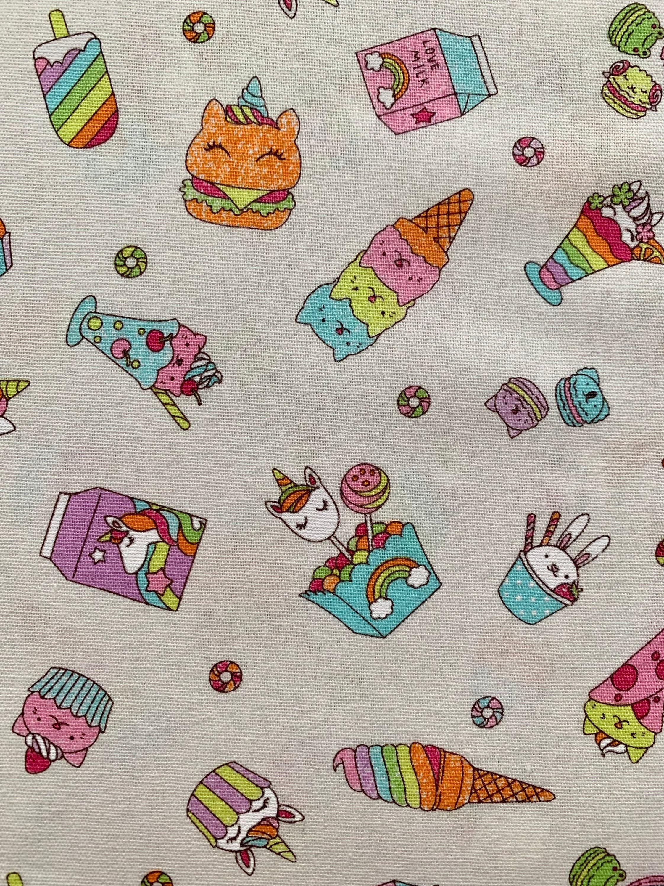 Senyo - Nice Life Snack Animals Cotton Fabric - Beige