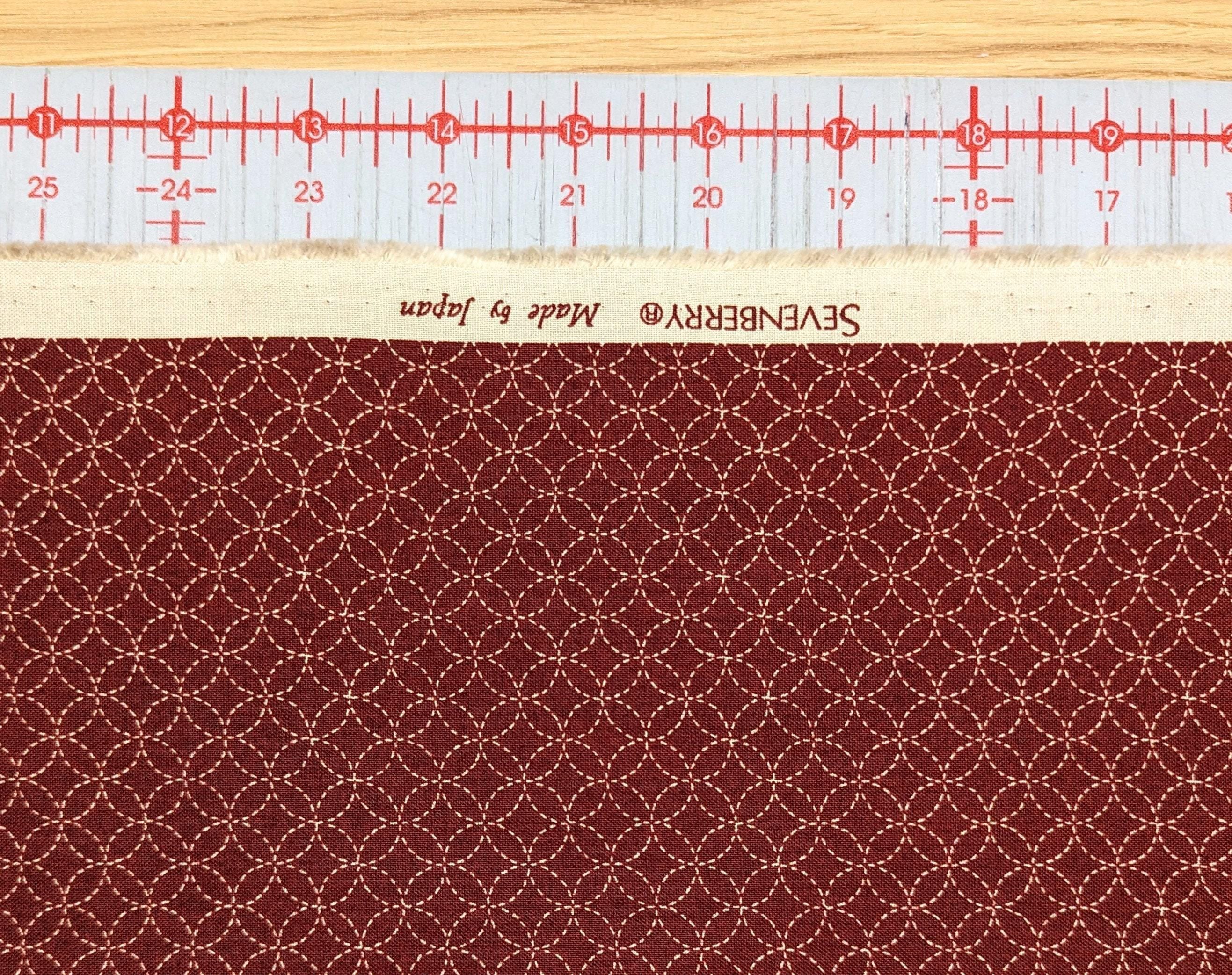 Sevenberry - Small Shippo Cotton Fabric - Red