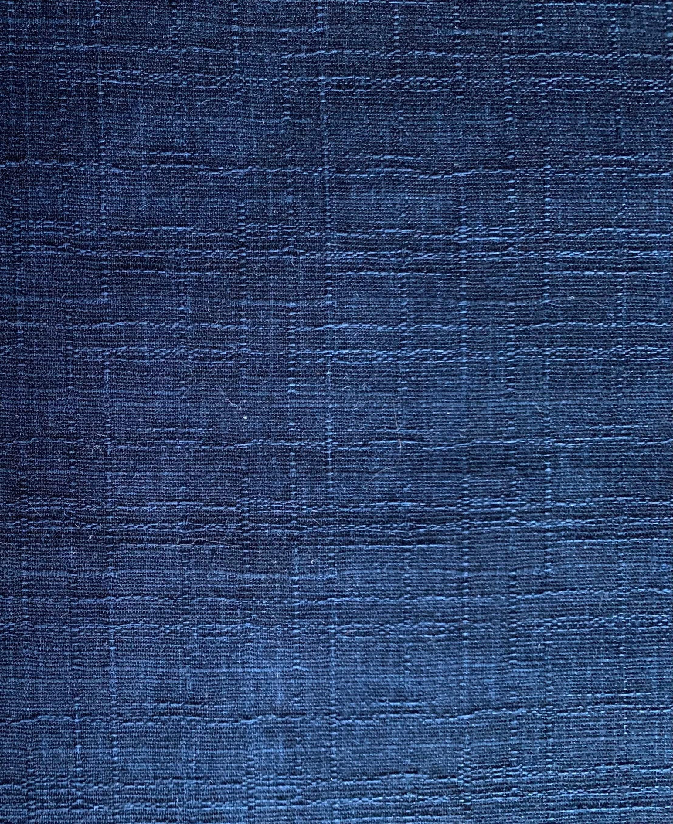 Sevenberry - Solid Color Cotton Dobby - Indigo Blue