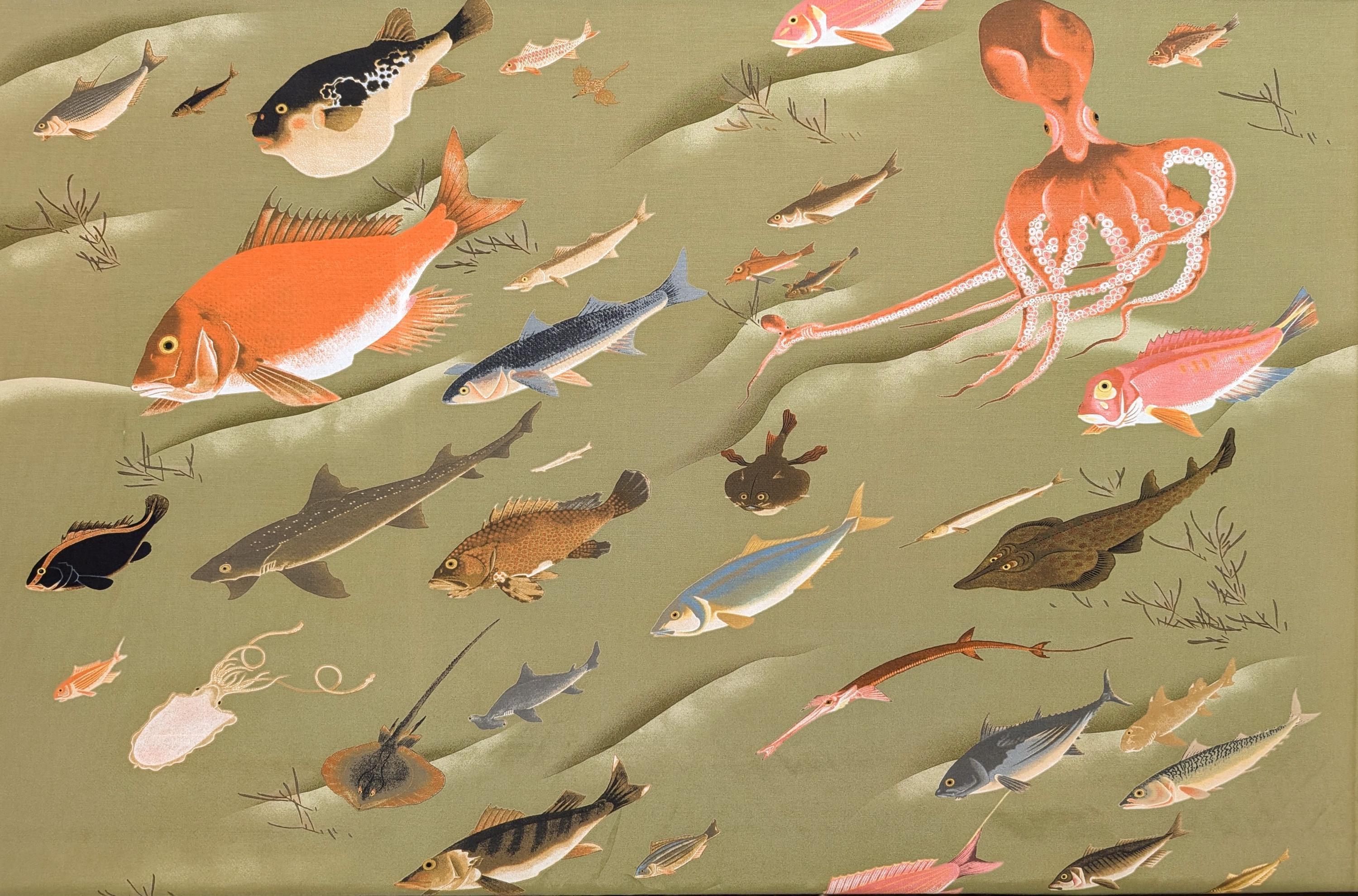 Hokkoh - Ocean Creatures Rayon - Green