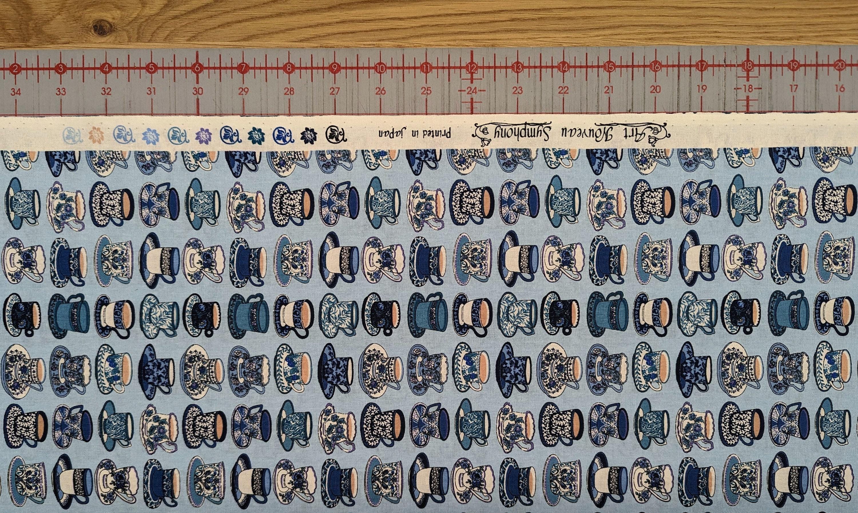 Senyo - Afternoon Tea Cotton Fabric - Blue