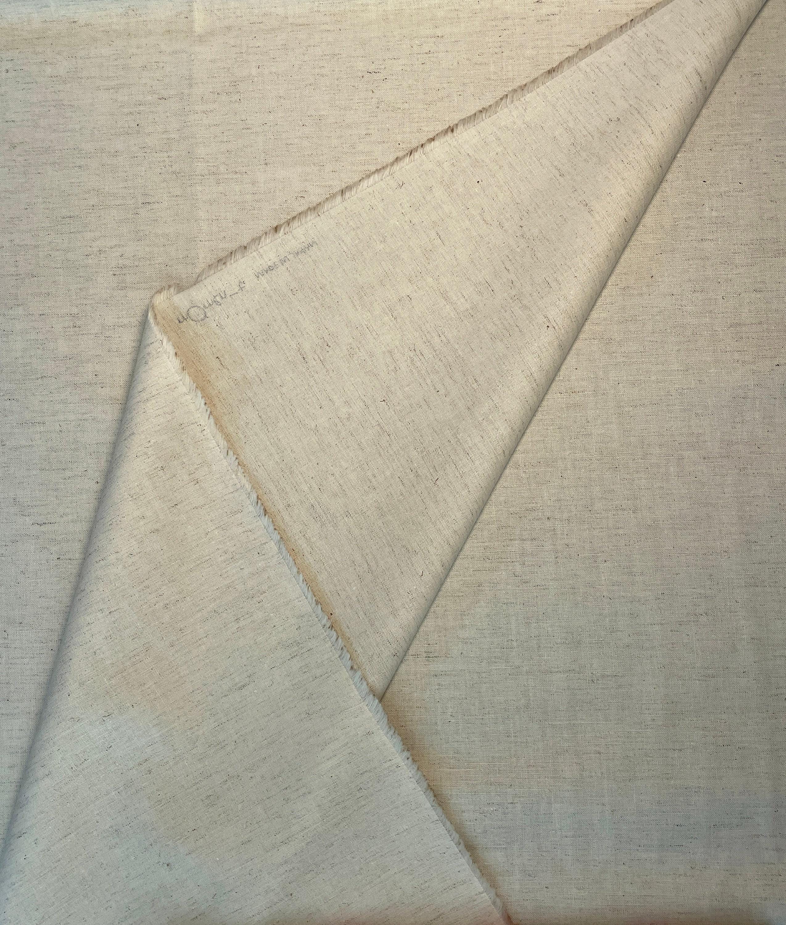 Koizumi - Momen-T Solids in Heather Cotton/Linen - Beige