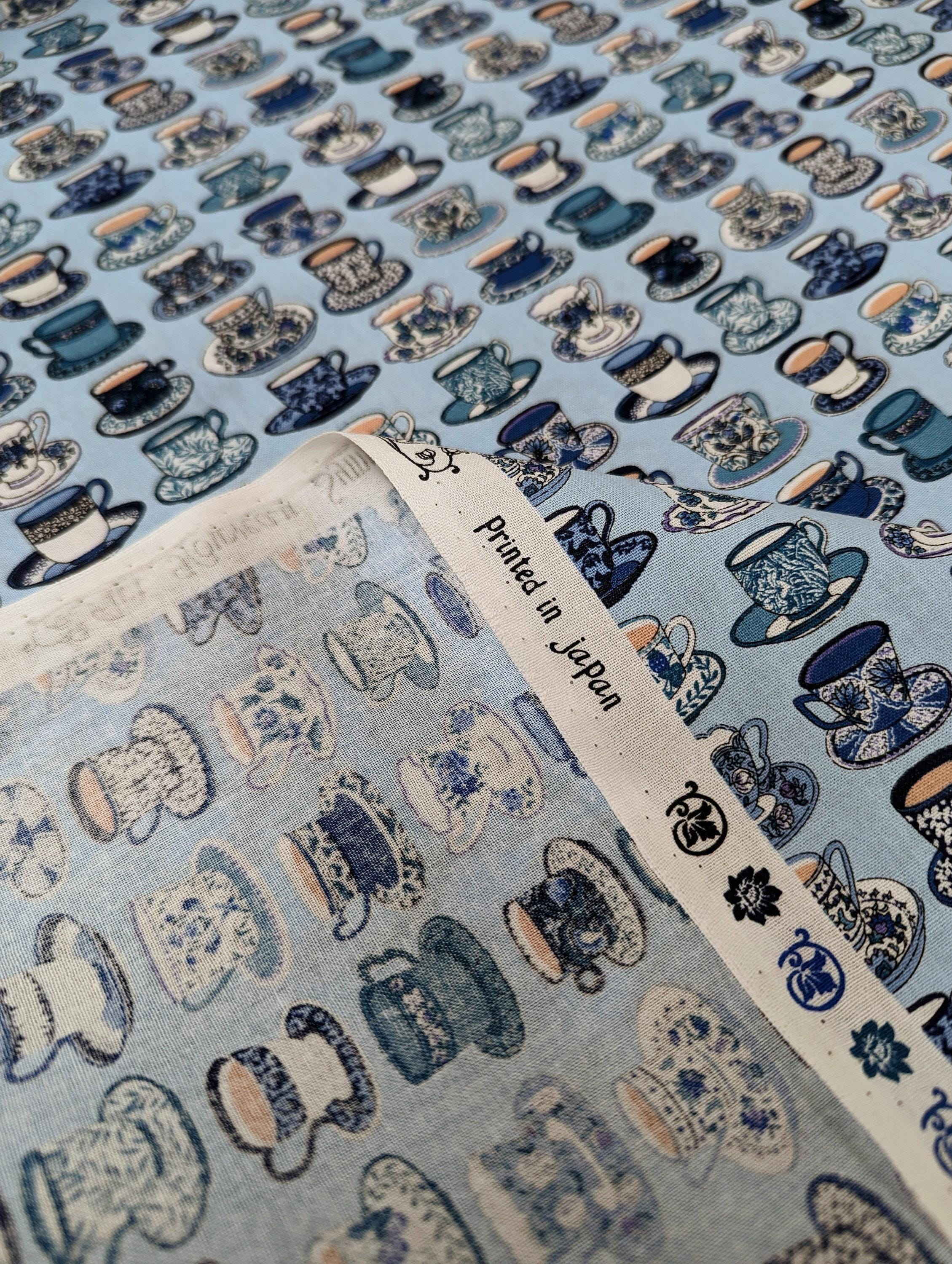 Senyo - Afternoon Tea Cotton Fabric - Blue