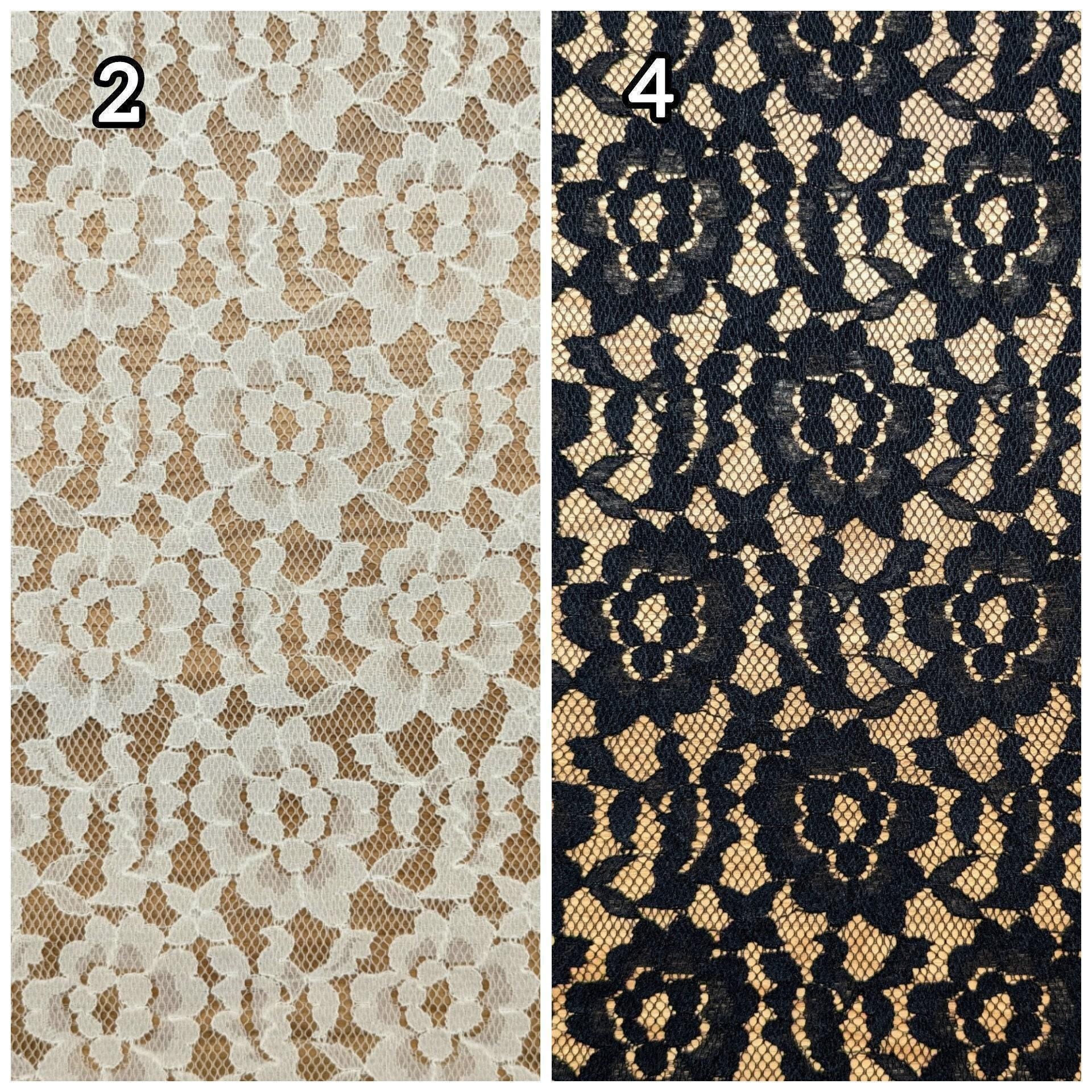 Japanese Flowered Lace 42866-4 black